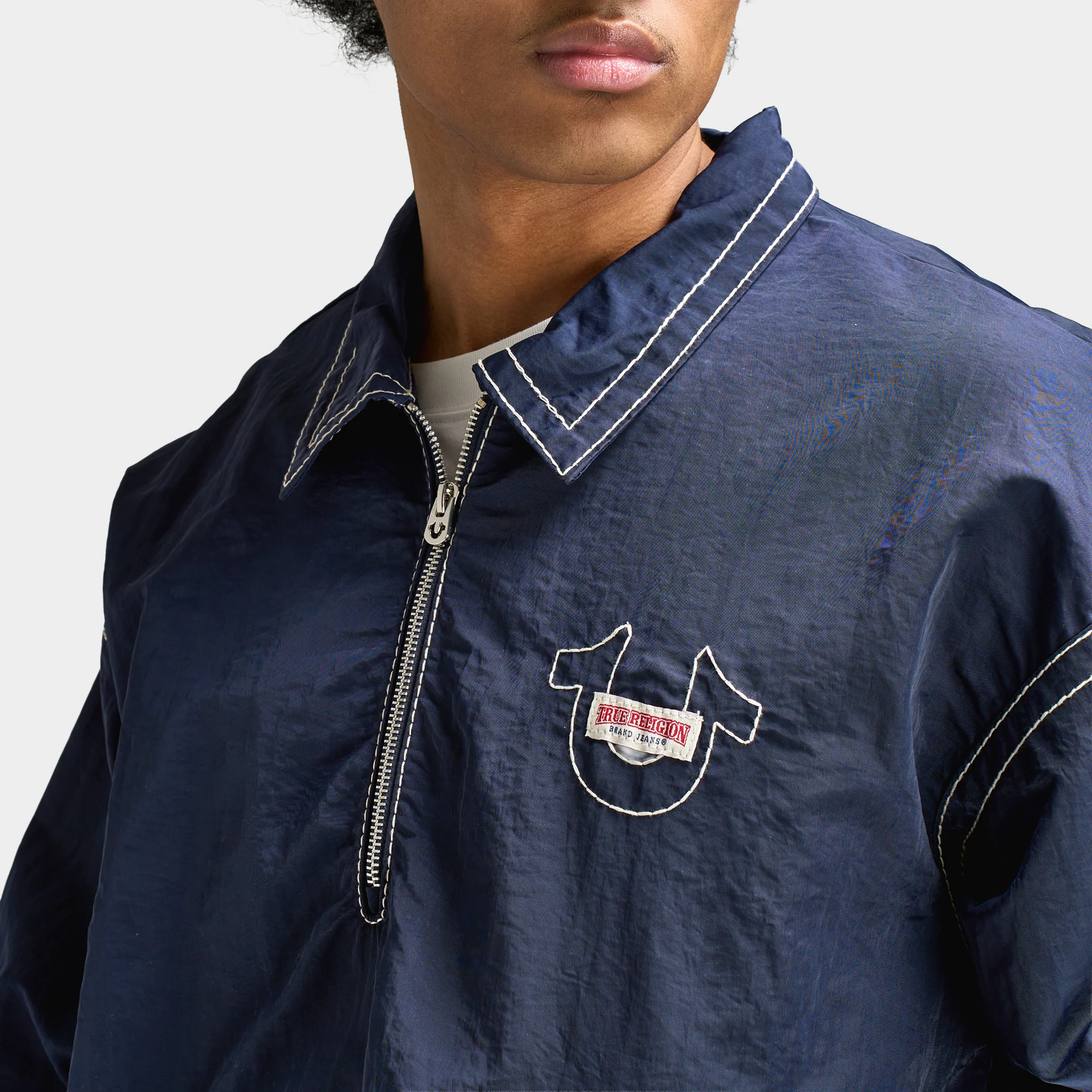 True Religion Big Nylon T Popover / Indigo Blue - Image 3