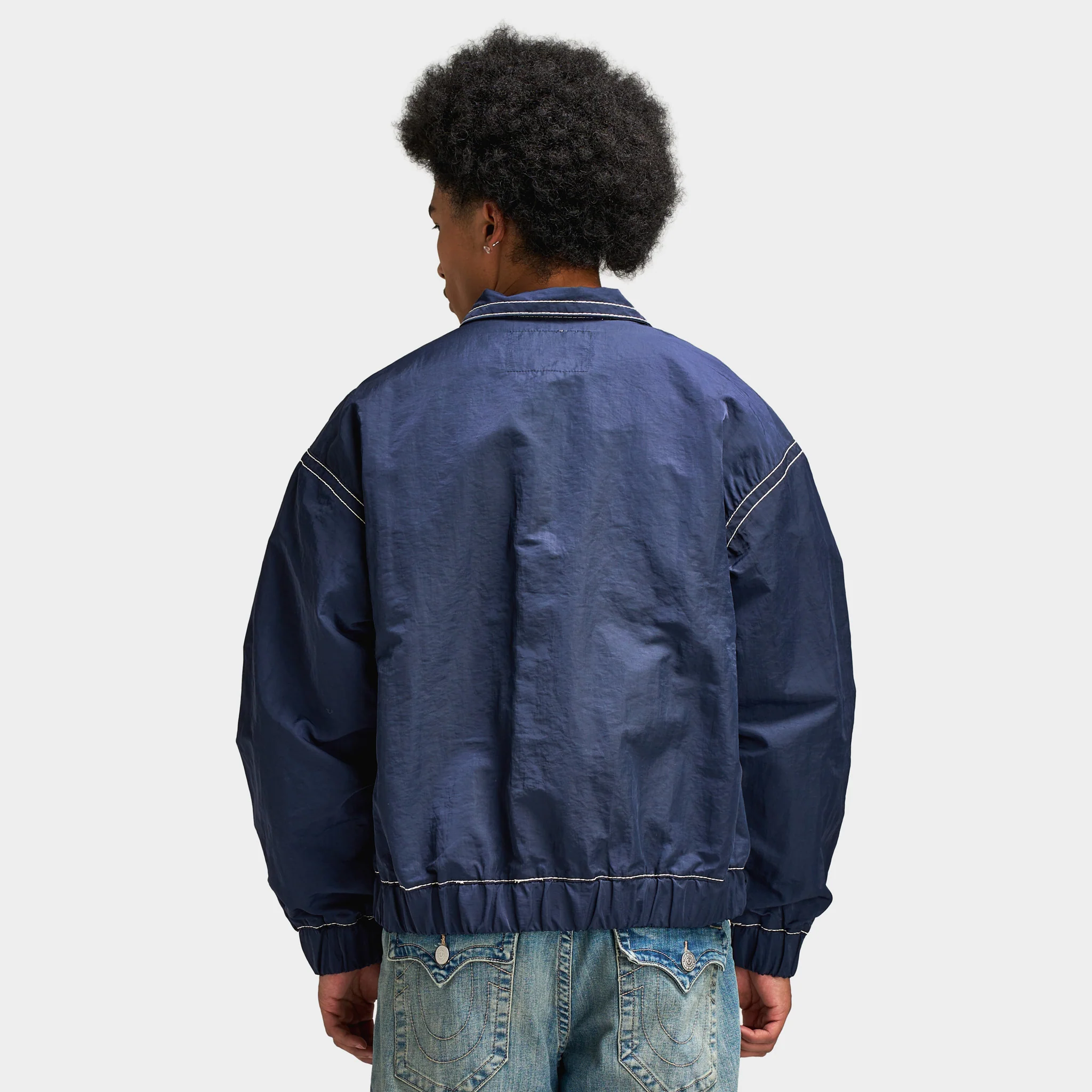 True Religion Big Nylon T Popover / Indigo Blue - Image 6