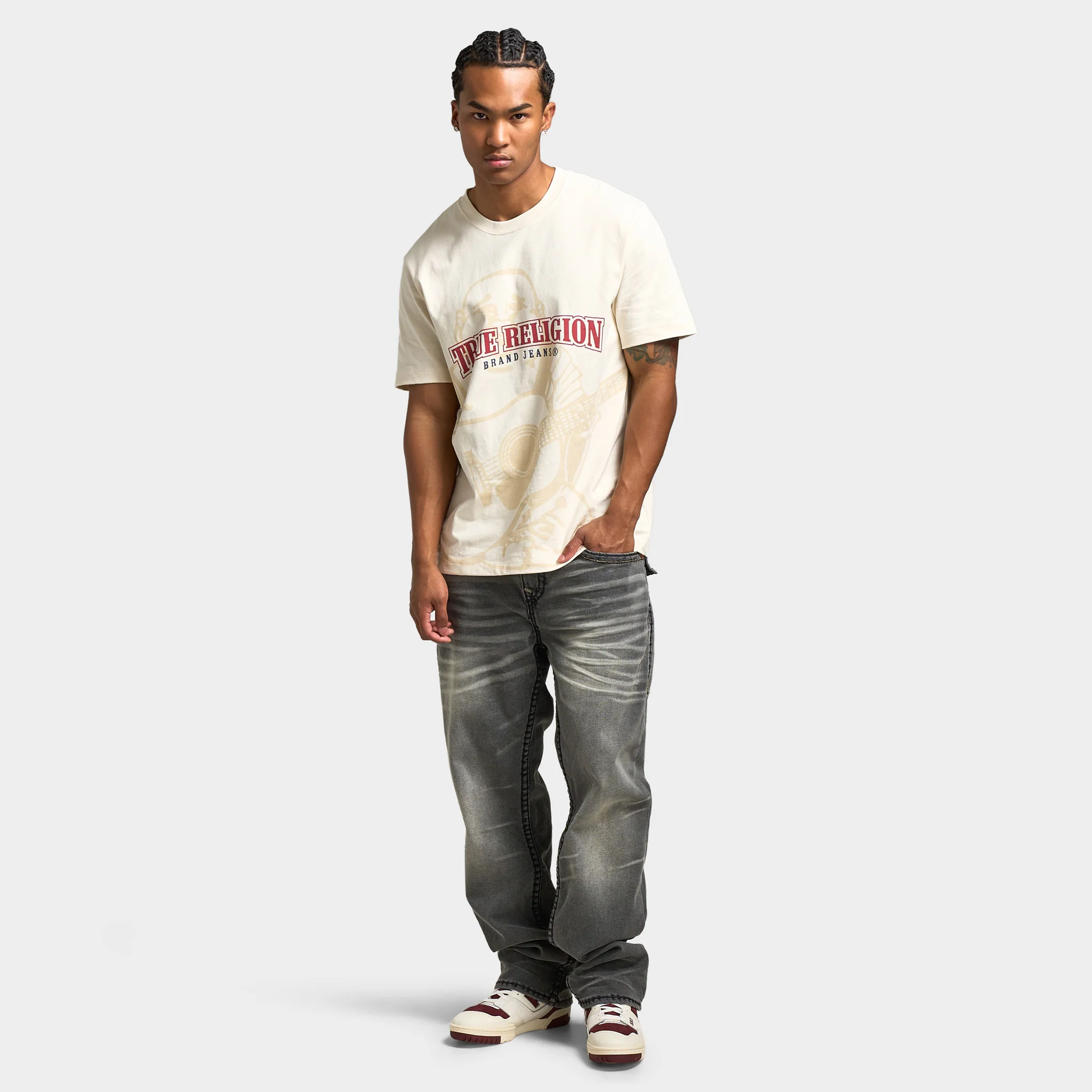 True Religion Bobby Super T Flap Jean / Keflavik Grey Wash - Image 6
