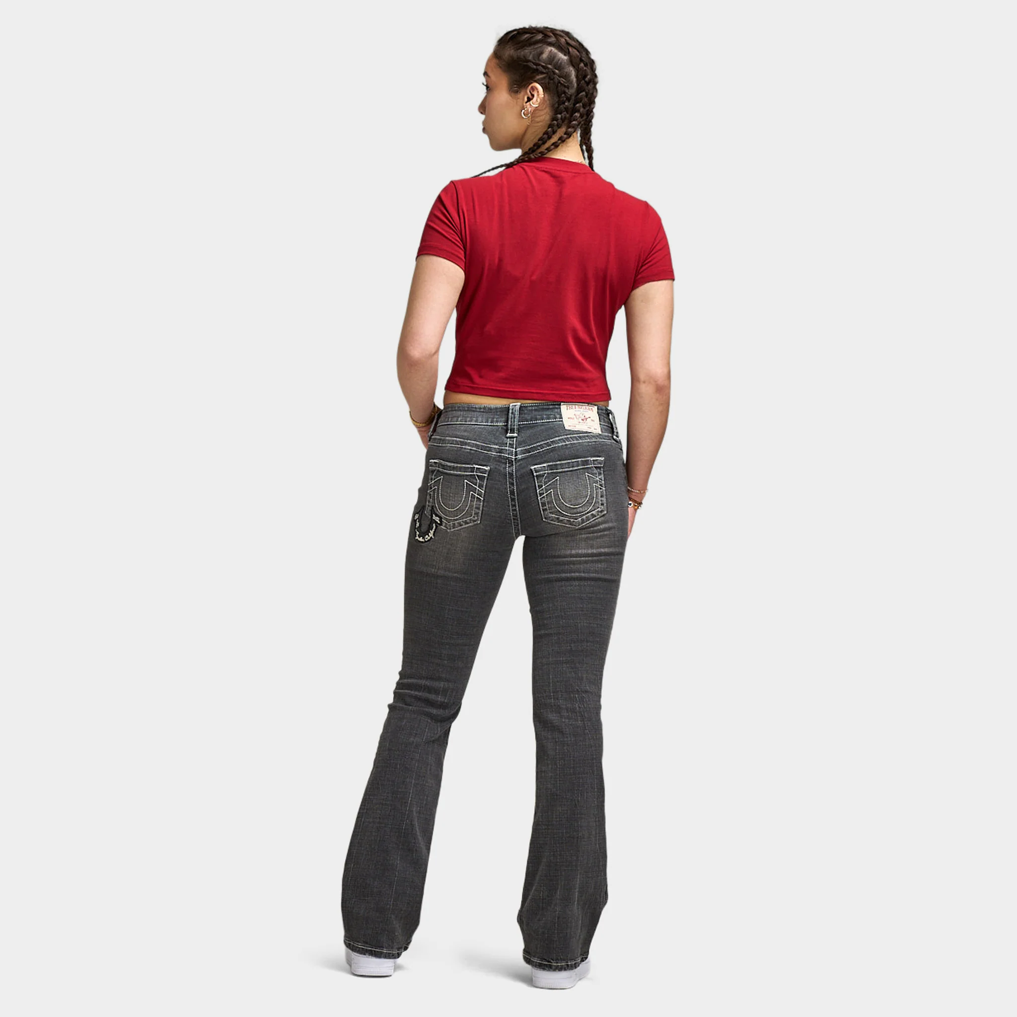 True Religion Crystal True Religion Baby Tee / Red Dahlia - Image 6
