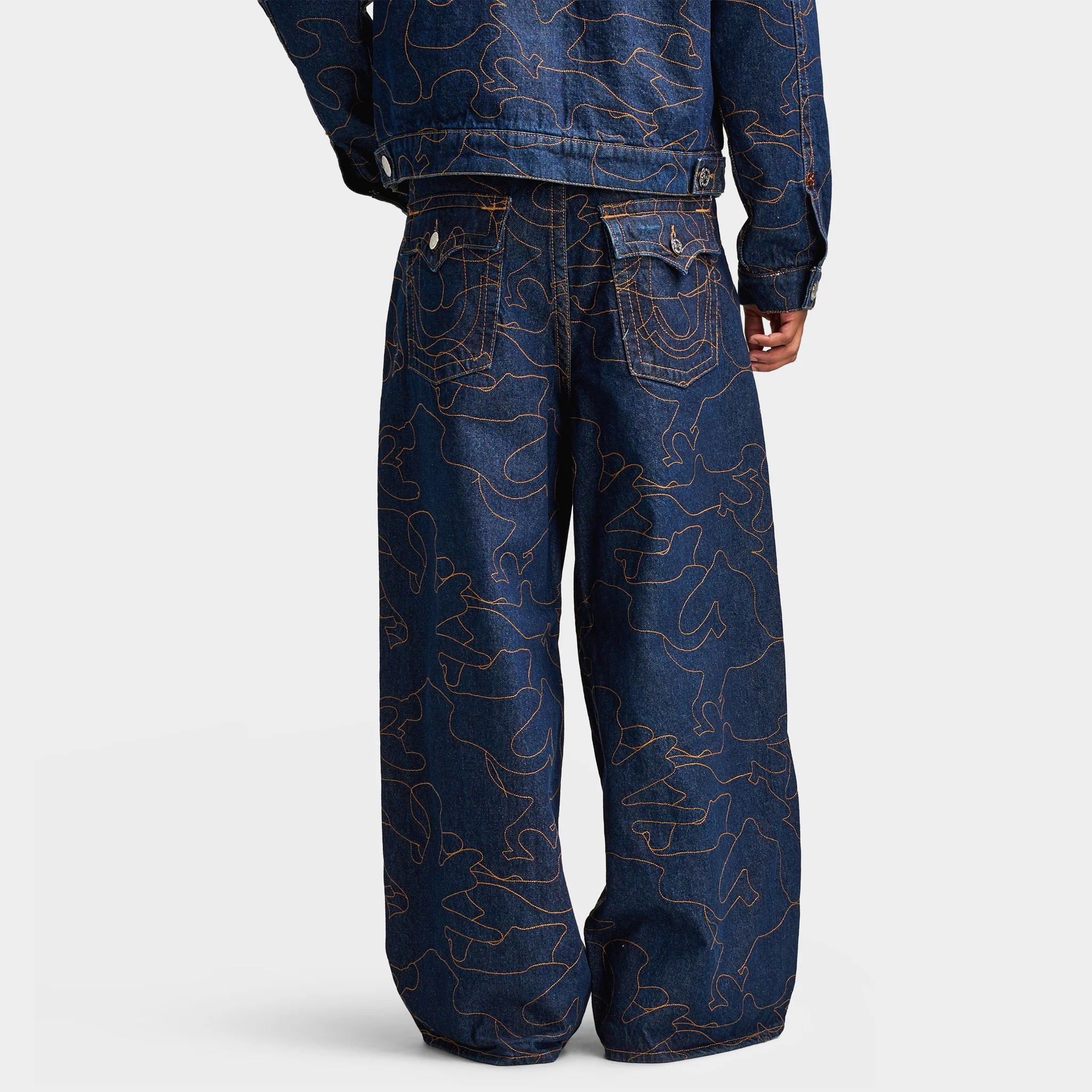 True Religion Mikey APO Embroidered Jeans / Blue - Image 2