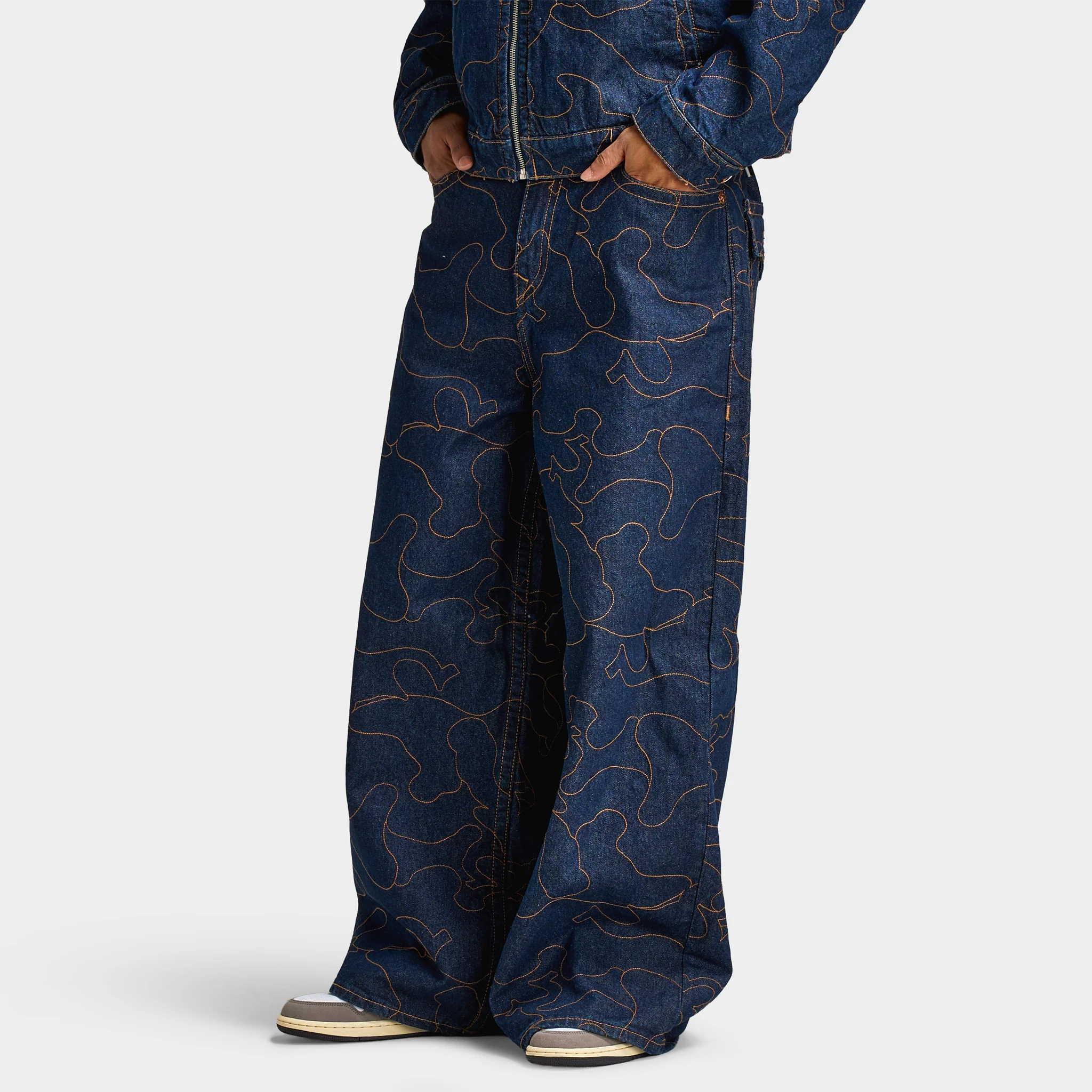 True Religion Mikey APO Embroidered Jeans / Blue - Image 3