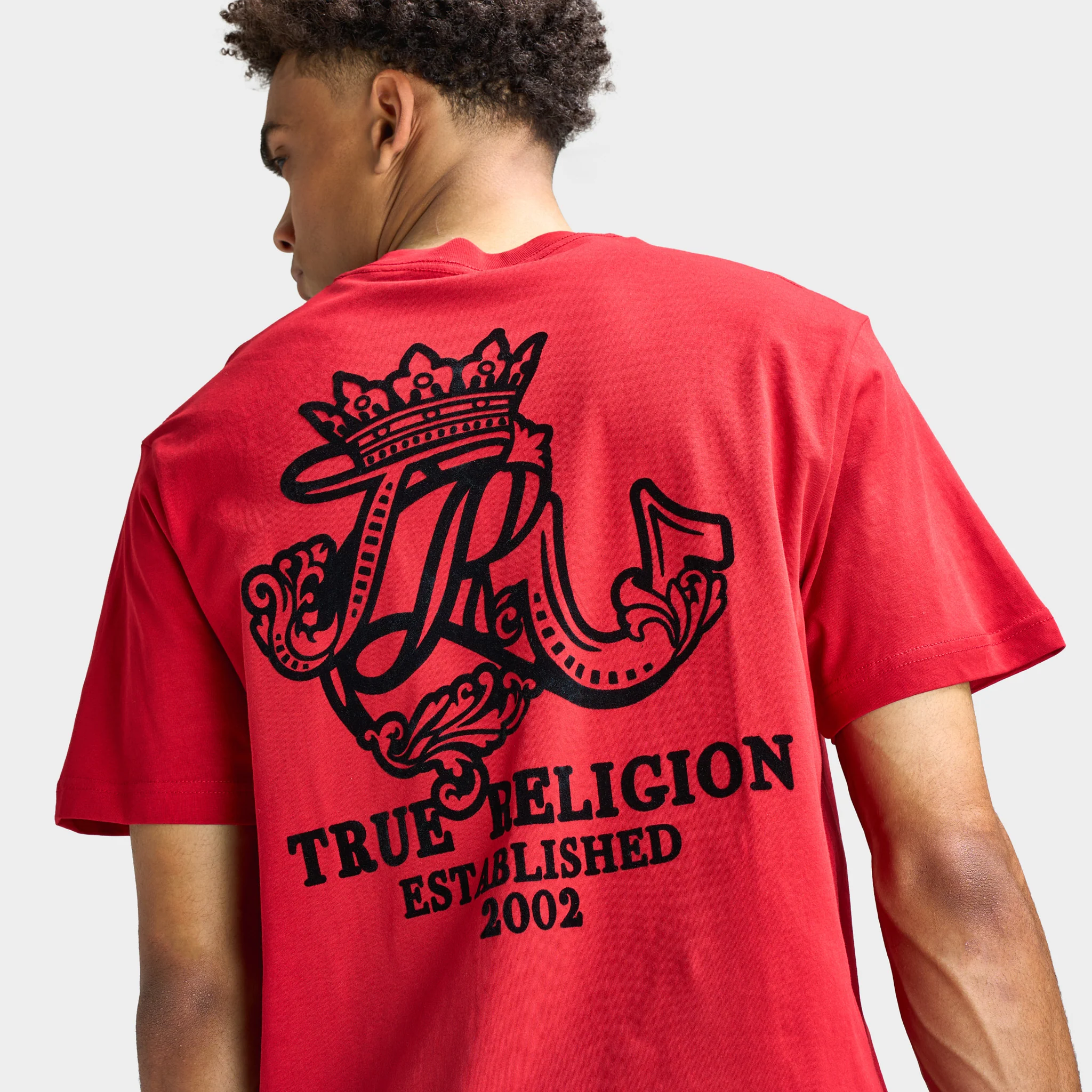 True Religion SS Chest Tee / Red - Image 4