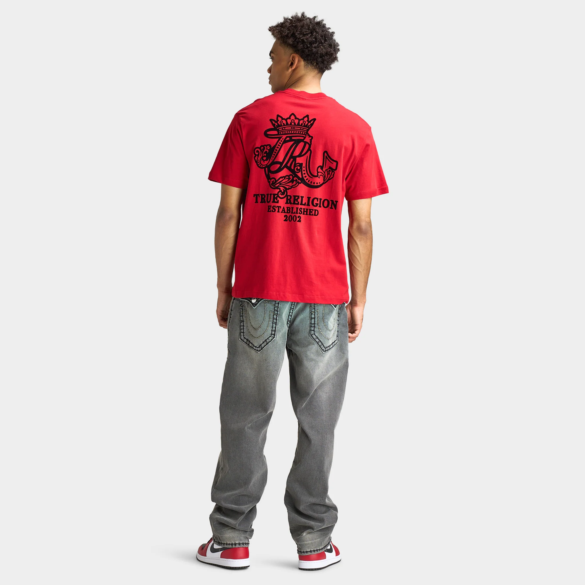 True Religion SS Chest Tee / Red - Image 6