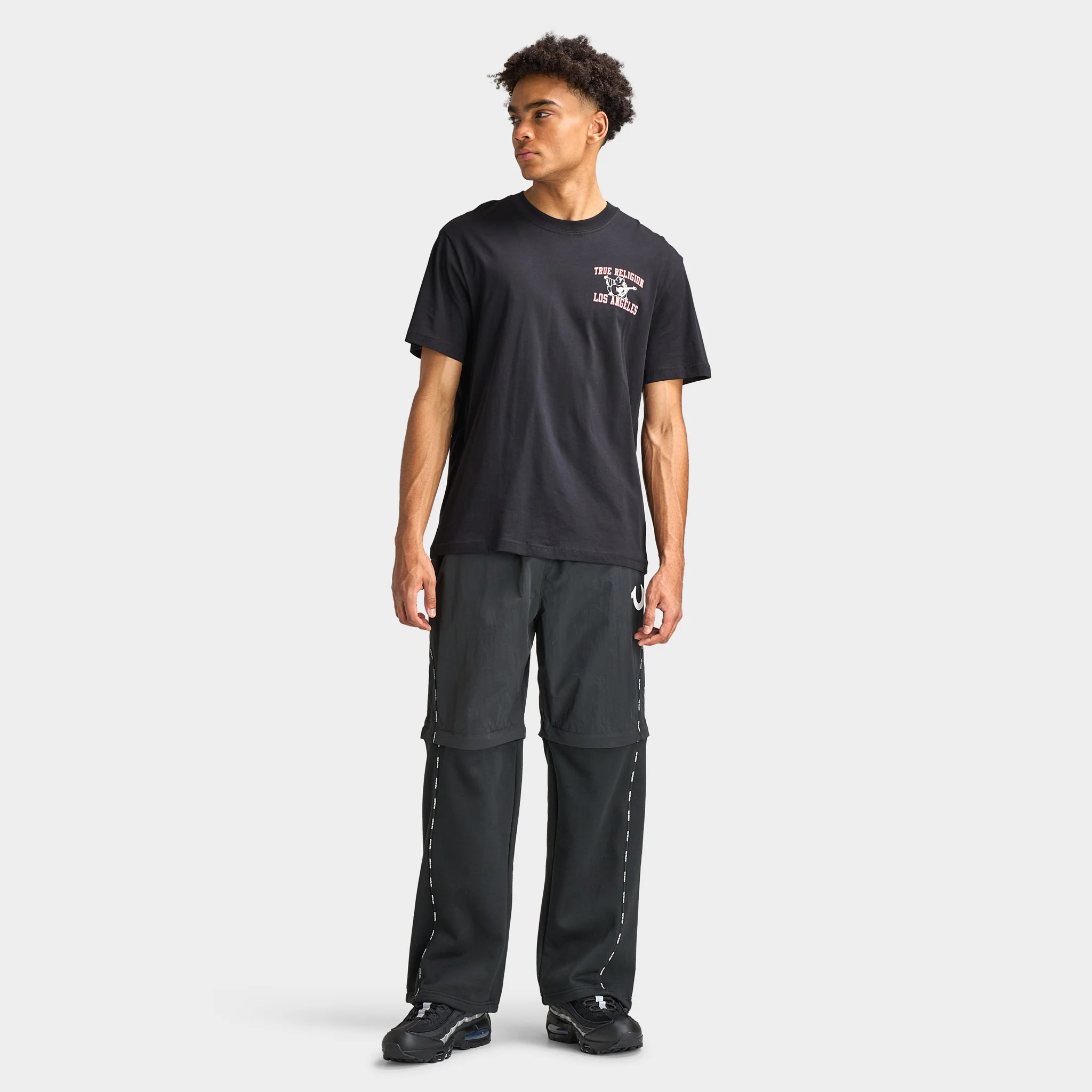 True Religion SS Mesh Print Buddha Tee / Black - Image 5