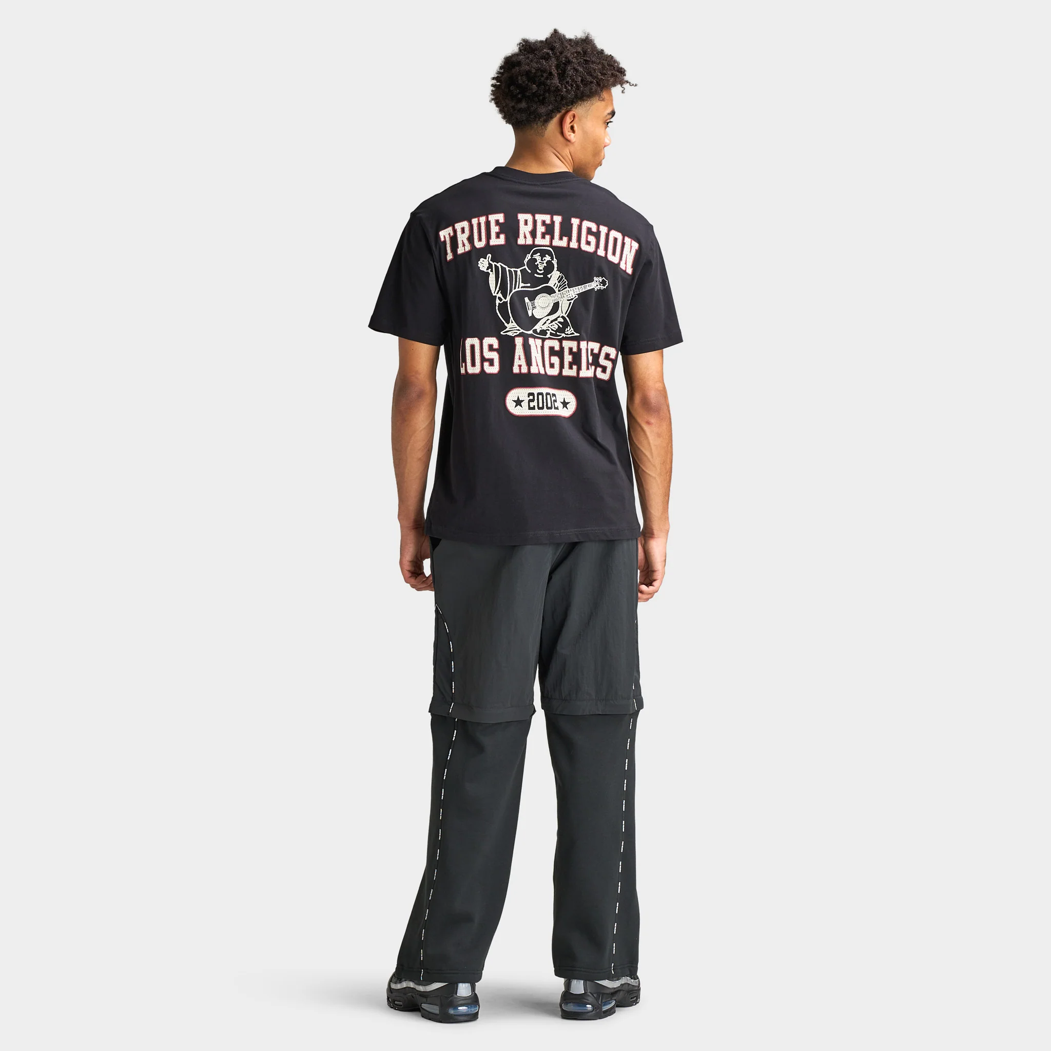 True Religion SS Mesh Print Buddha Tee / Black - Image 6