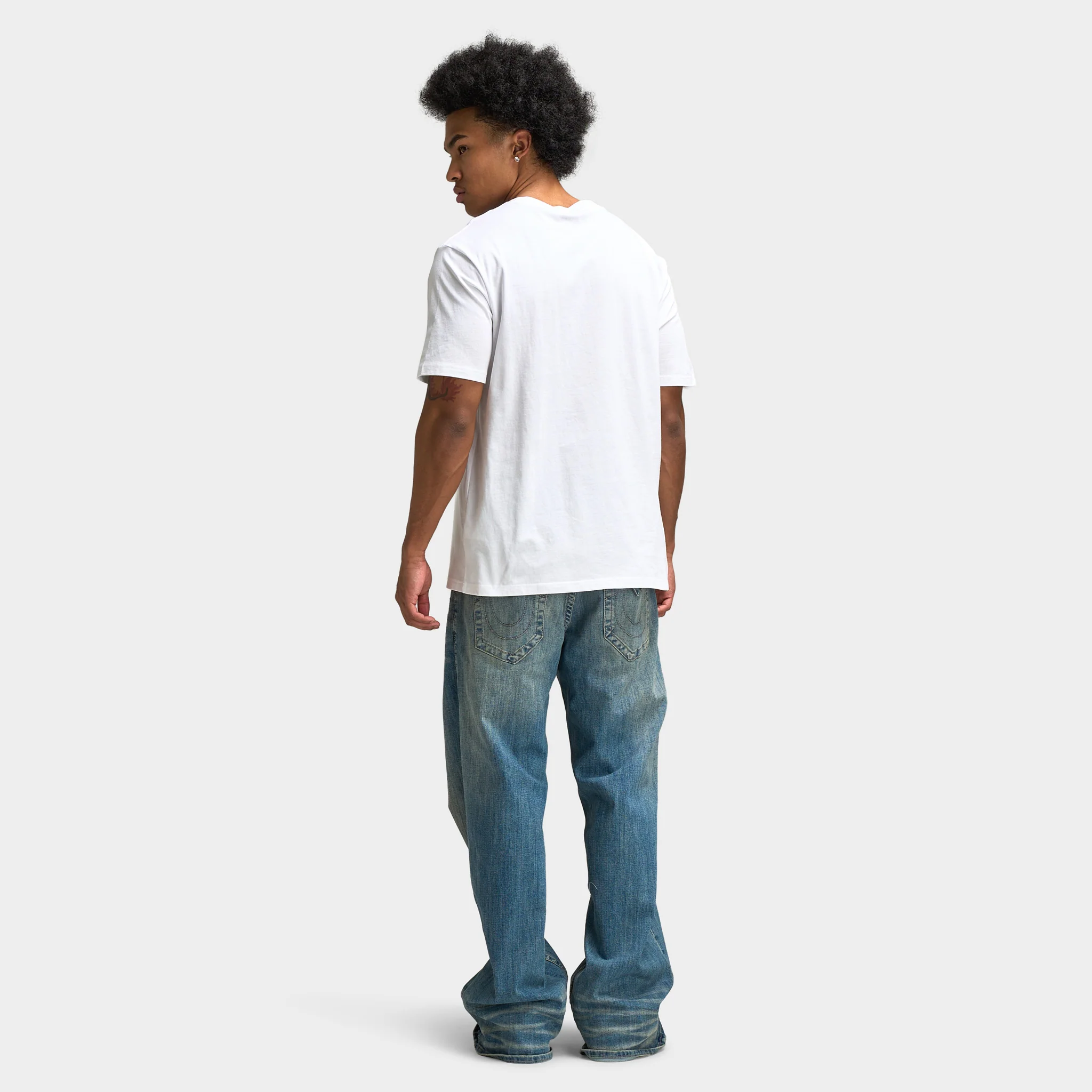 True Religion SS Original Stitch Tee / Optic White - Image 2