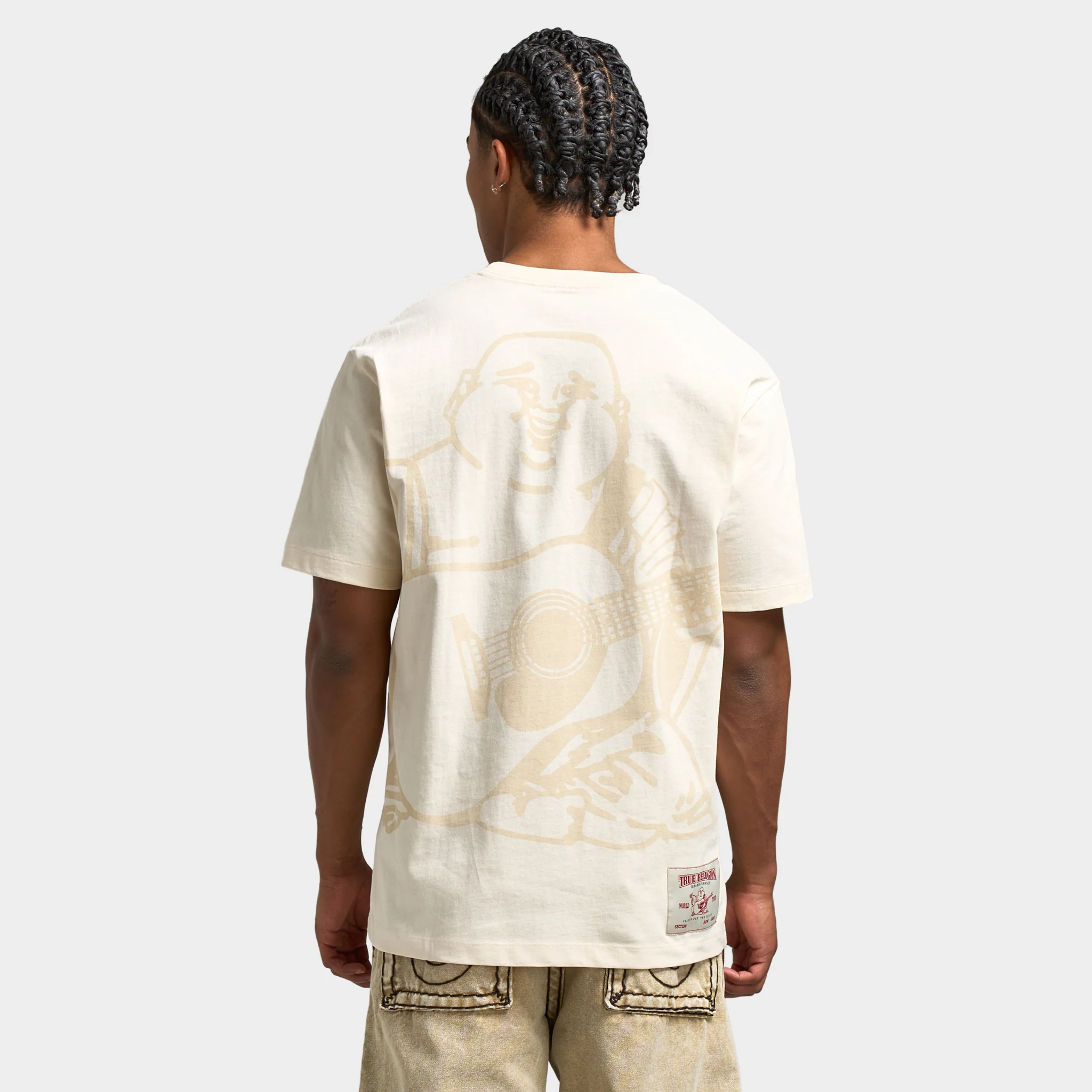 True Religion SS QT Logo Tee / Winter White - Image 2