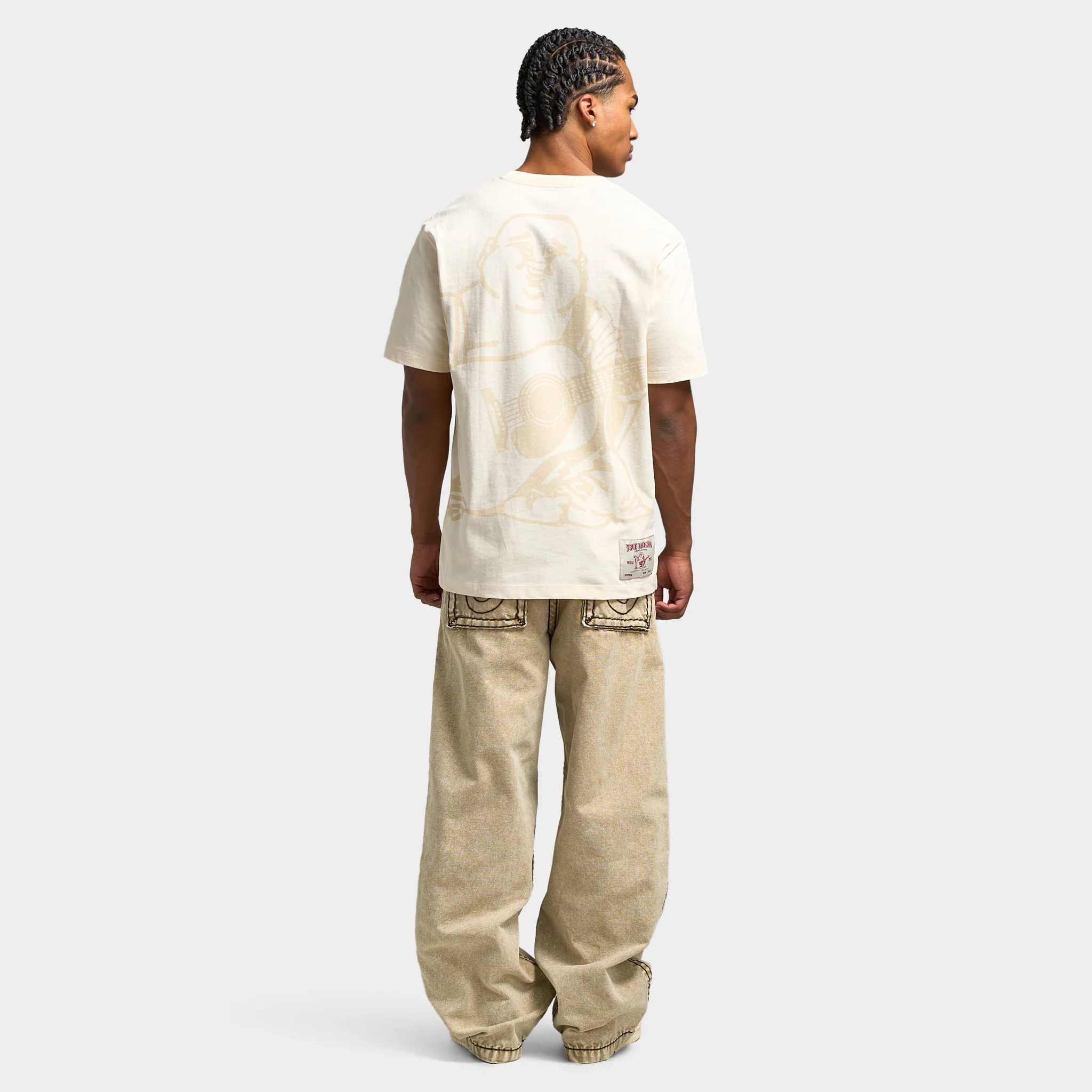True Religion SS QT Logo Tee / Winter White - Image 6