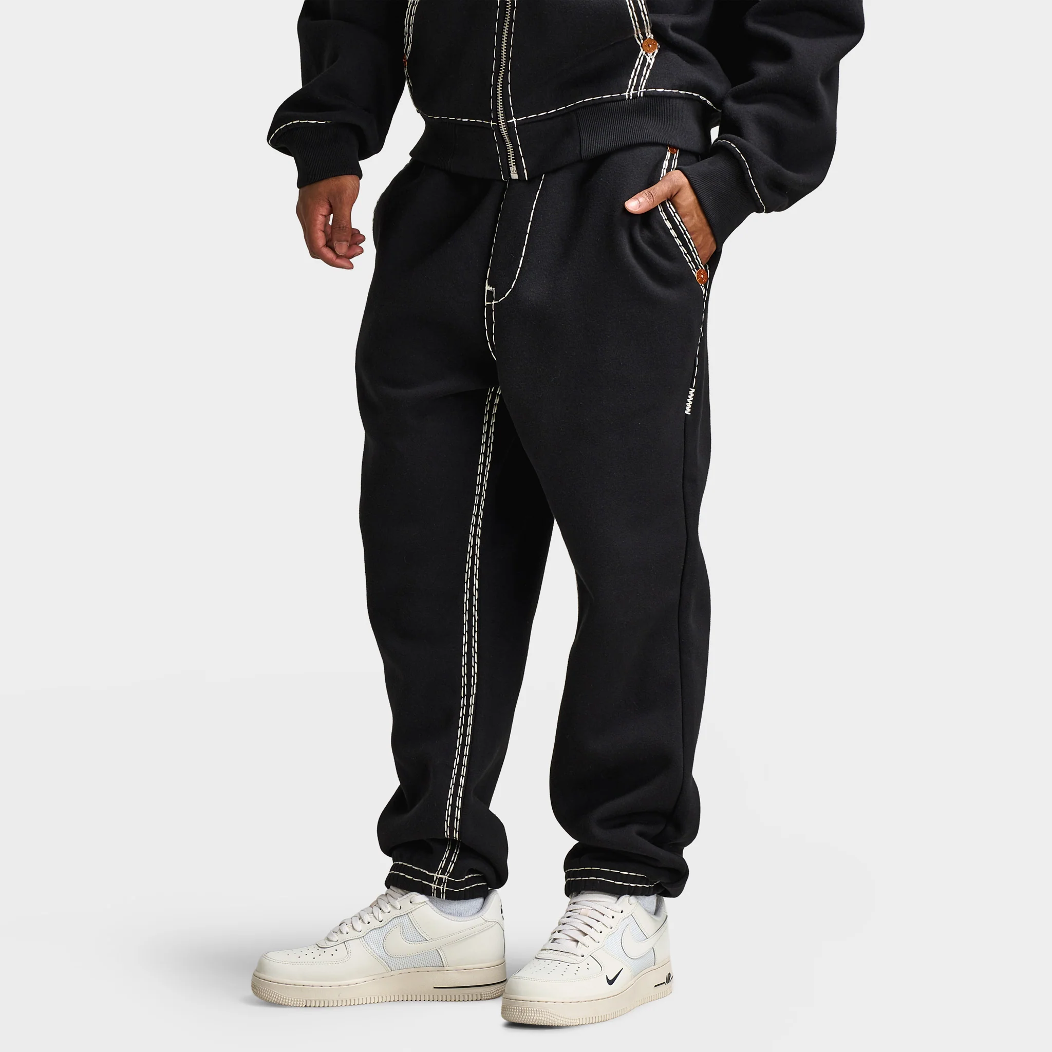 True Religion Super Quad Stitch Jogger / Black - Image 3