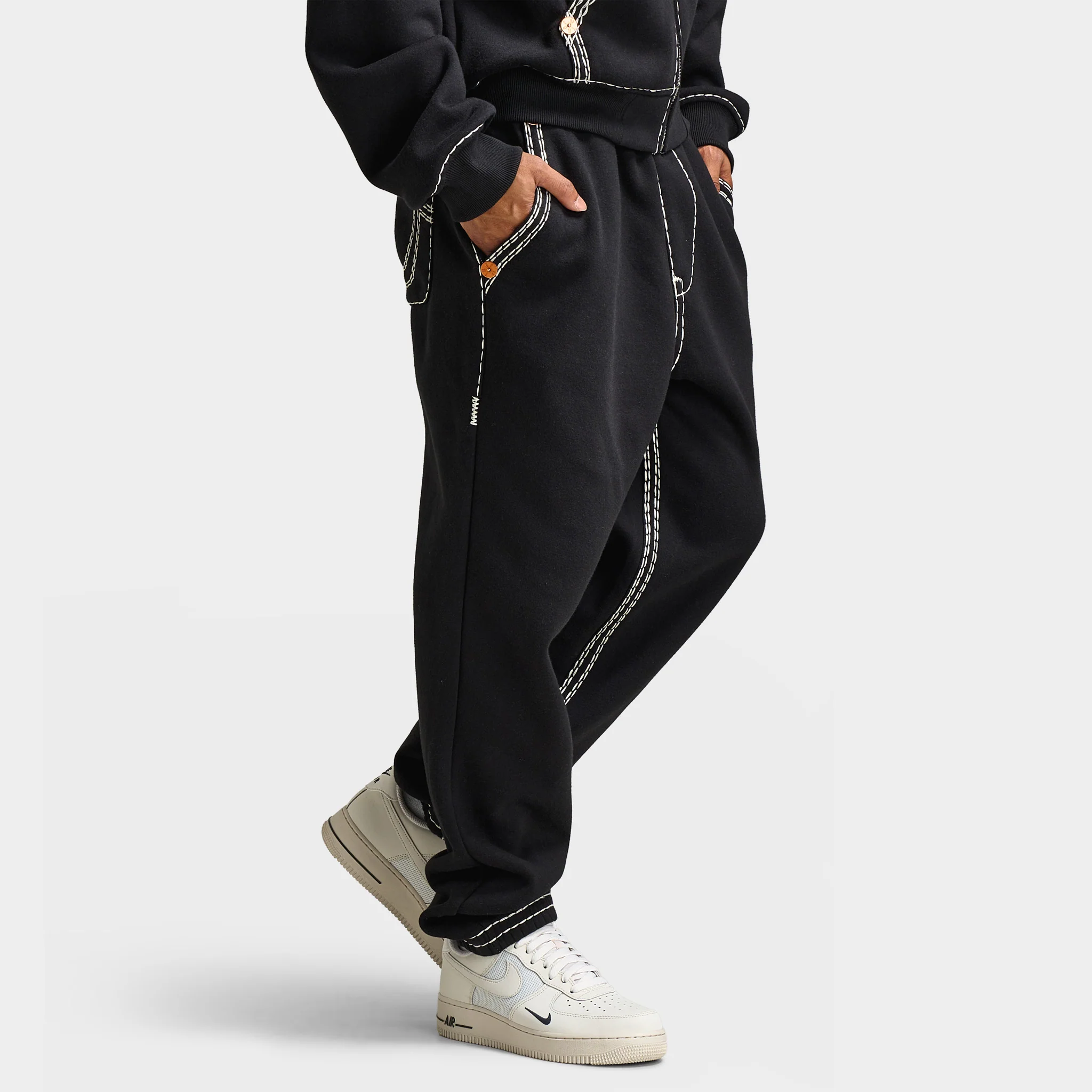 True Religion Super Quad Stitch Jogger / Black - Image 4