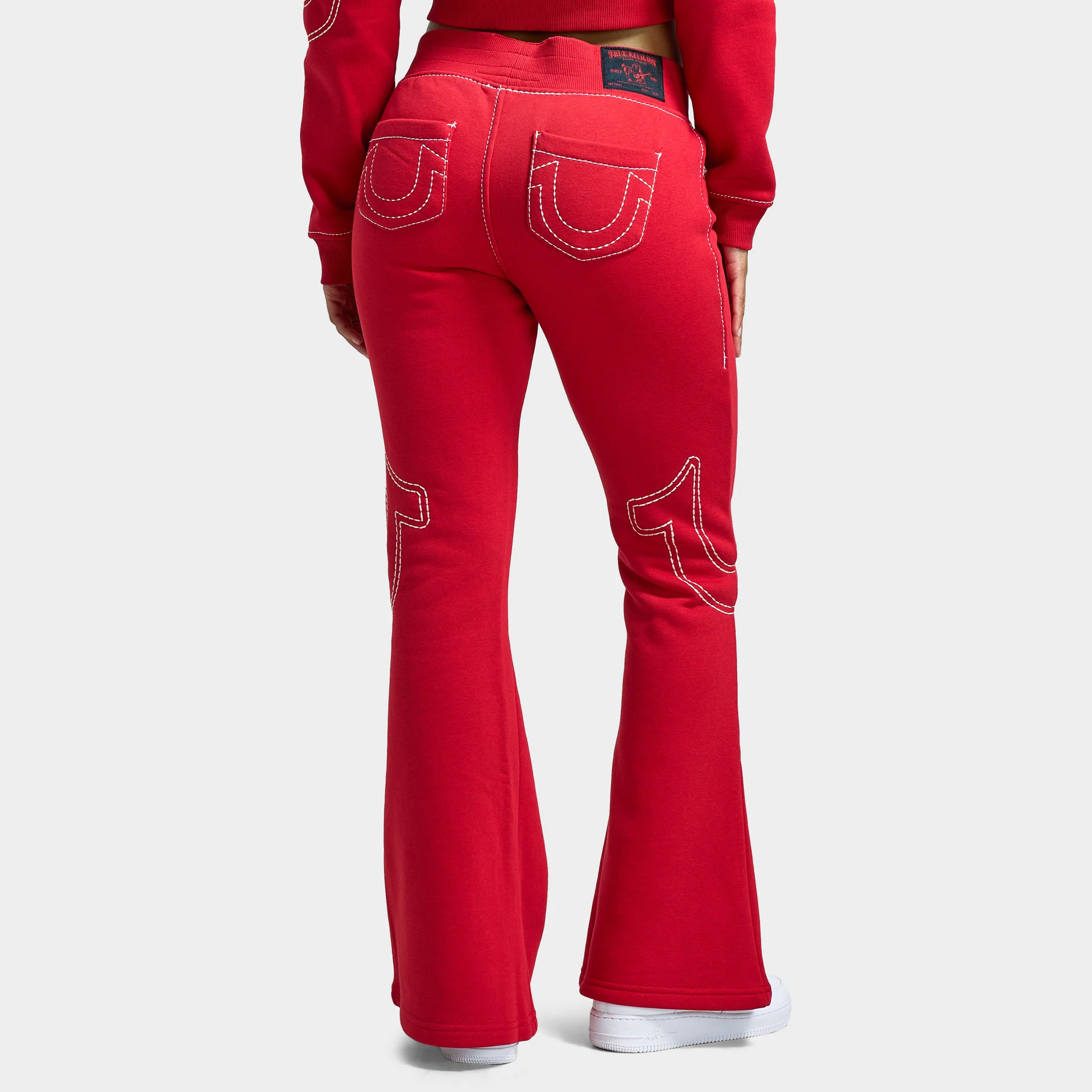 True Religion Women's Anniversary Big T Flare Pants / Scarlet Sage - Image 2