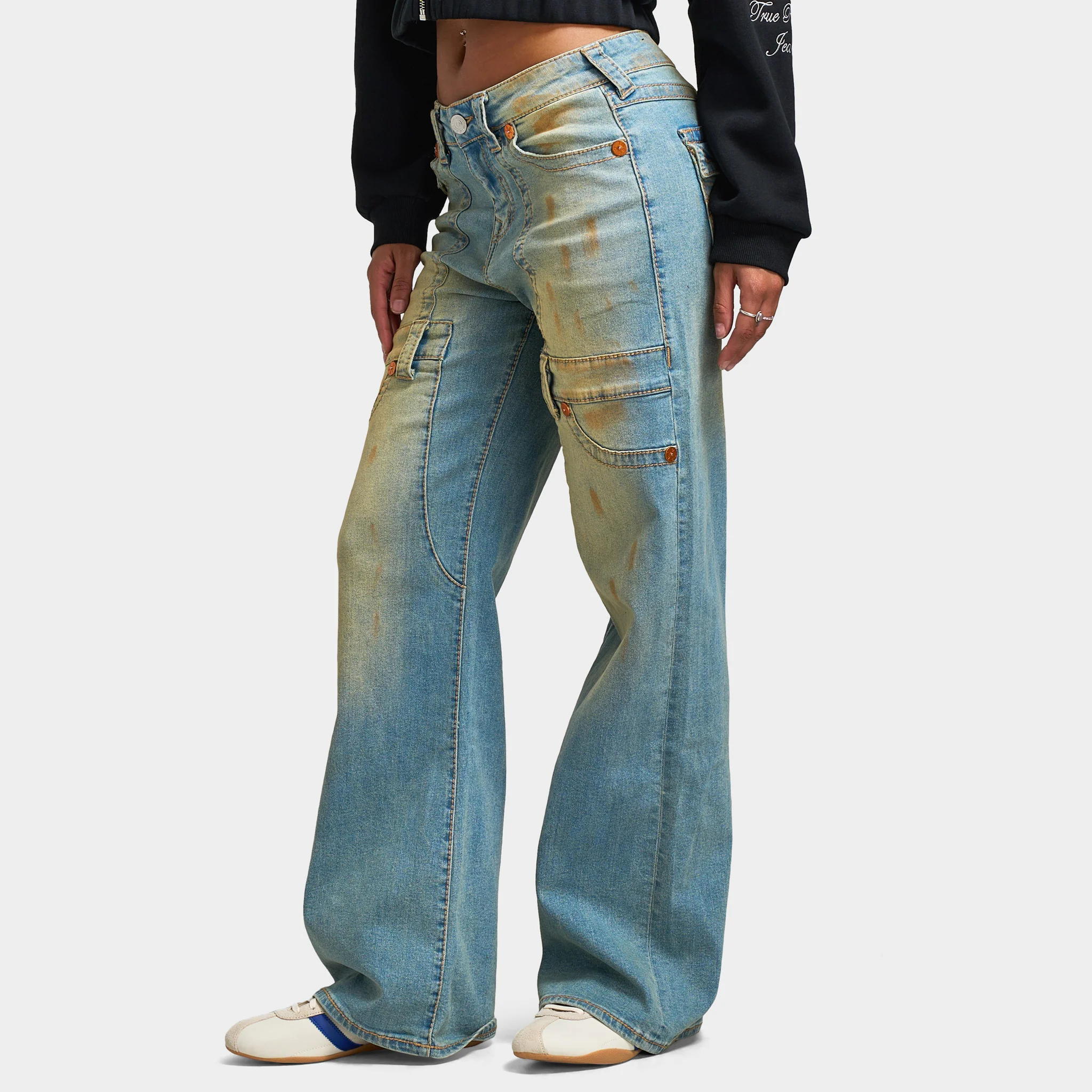 True Religion Women's Carpenter Bobbi Flap Big T / Winter Breeze - Image 3