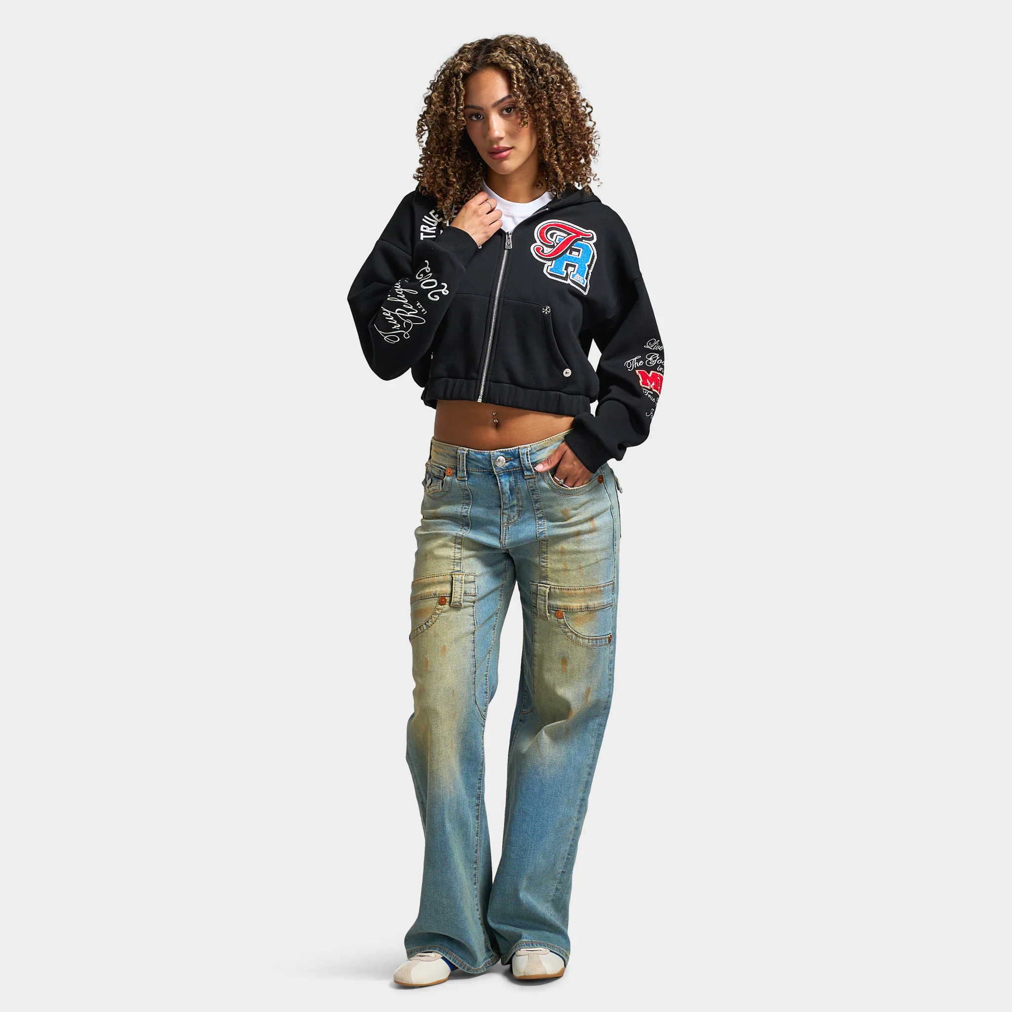 True Religion Women's Carpenter Bobbi Flap Big T / Winter Breeze - Image 6