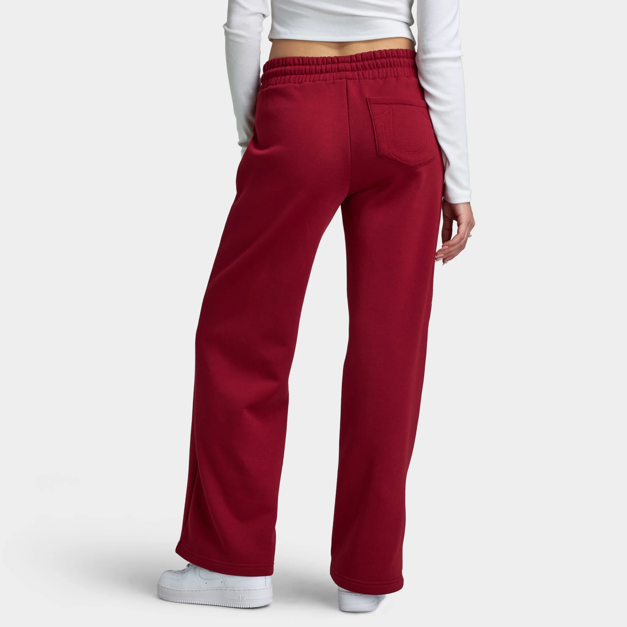 True Religion Women's Crystal Wide Leg Pants / Rhubarb - Image 2