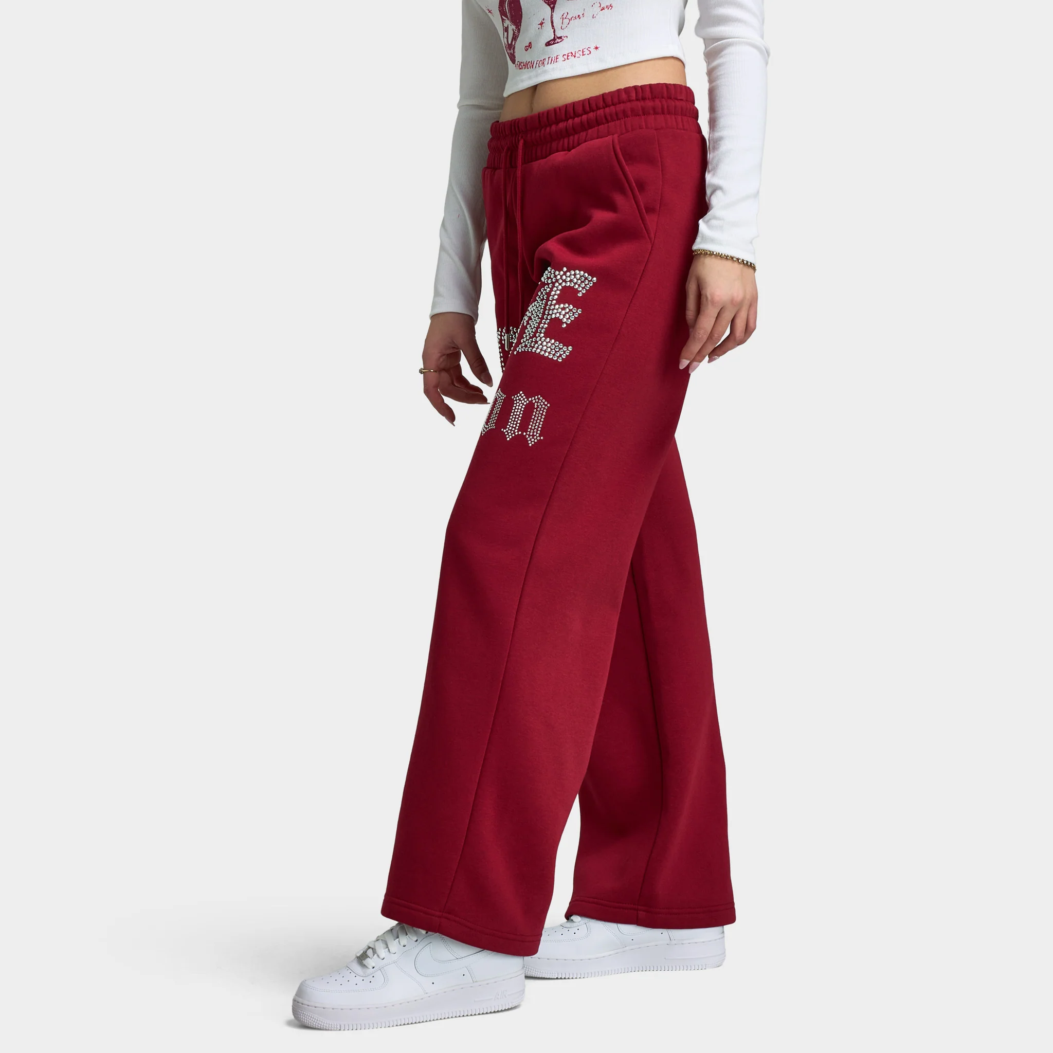 True Religion Women's Crystal Wide Leg Pants / Rhubarb - Image 3