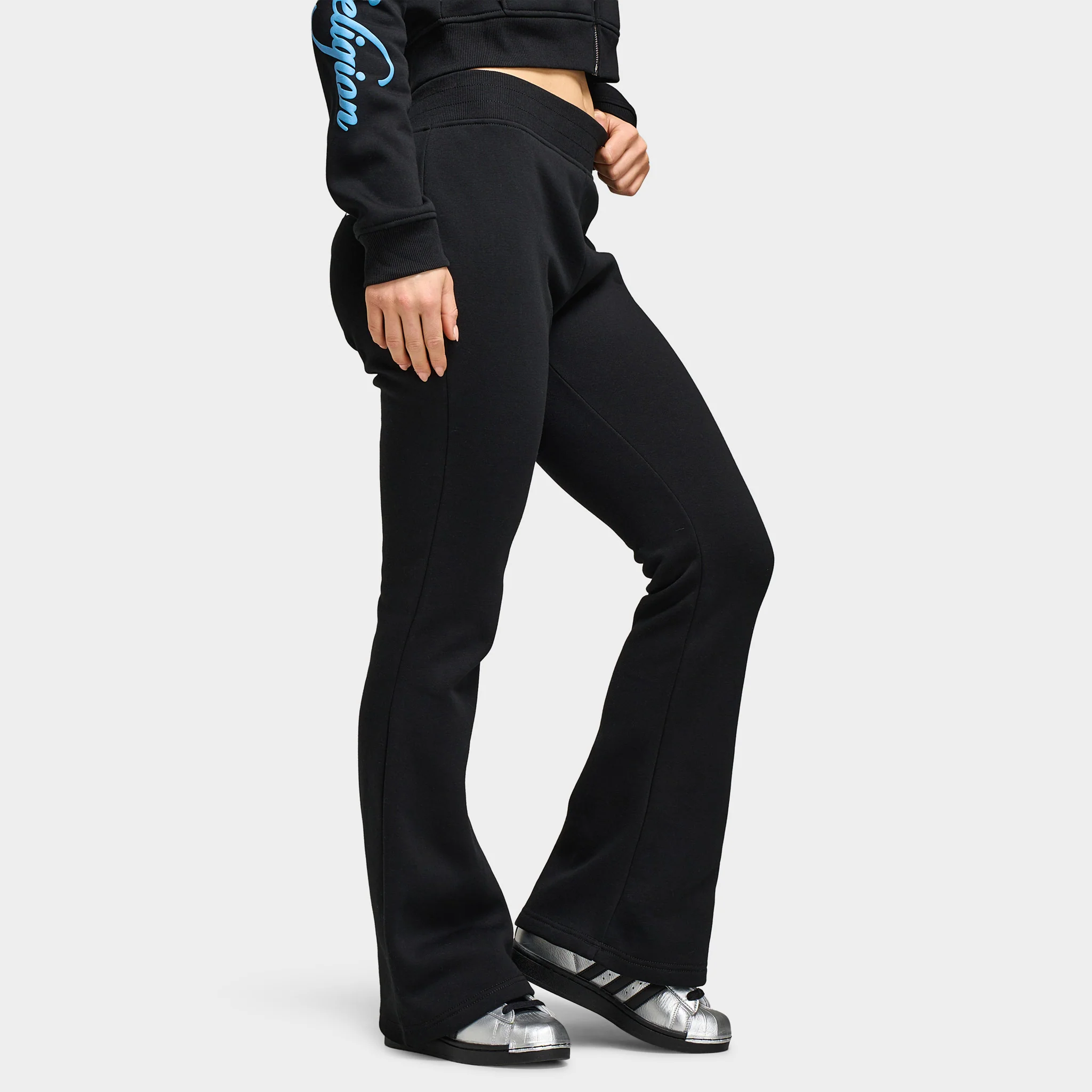 True Religion Women's Mid Rise Bootcut Pants / Black - Image 5