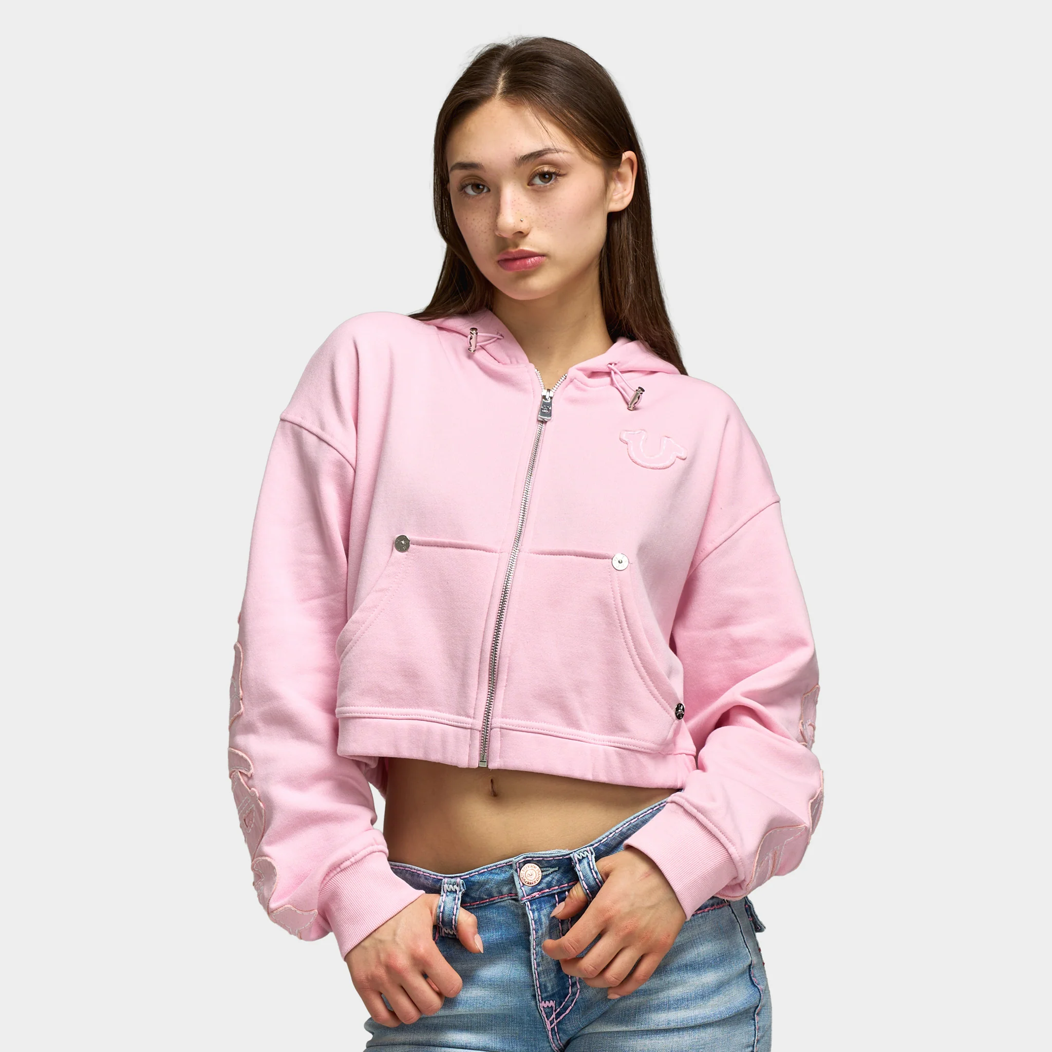 True Religion Women's Relax Fullzip Hoodie / Fairytale - Image 5