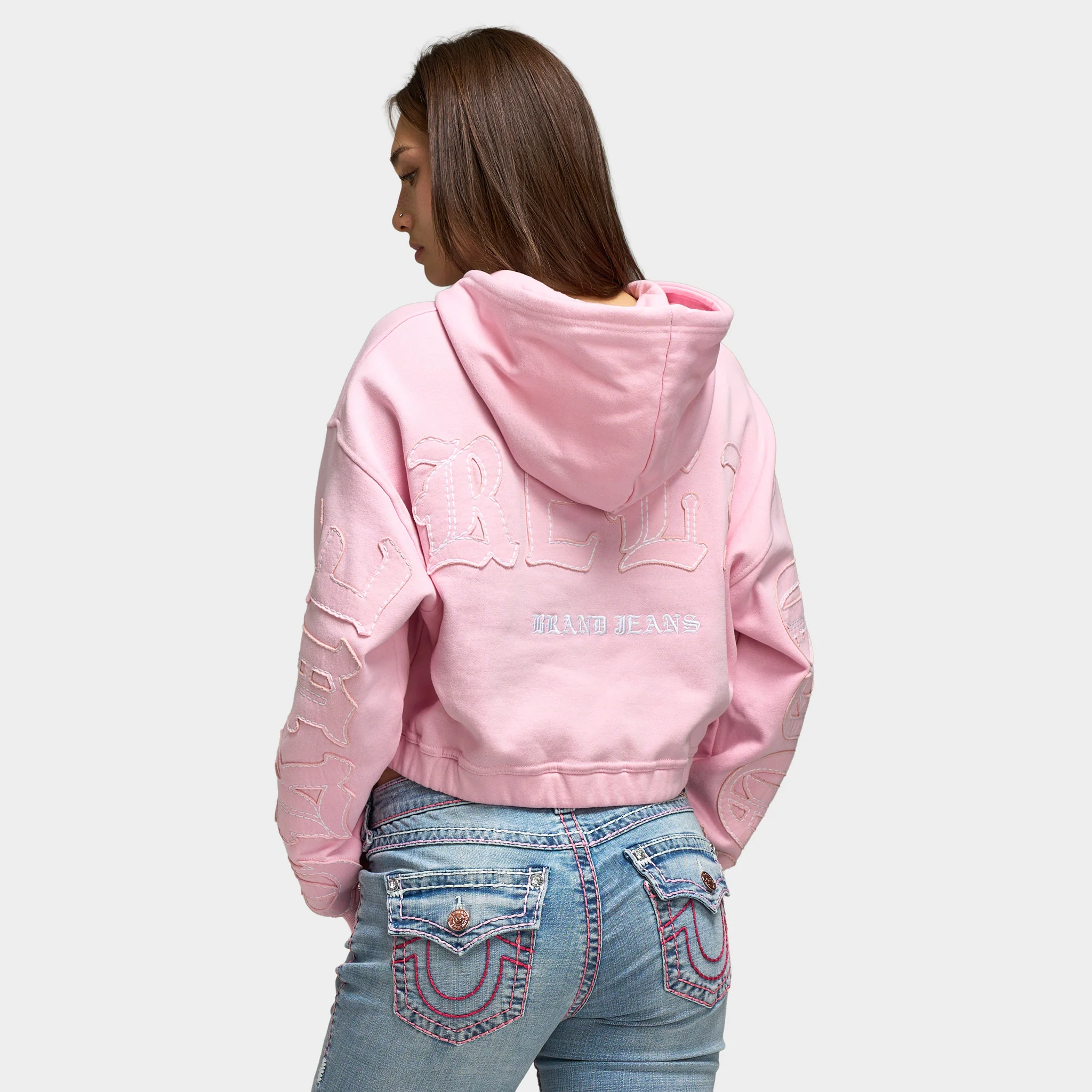 True Religion Women's Relax Fullzip Hoodie / Fairytale - Image 6