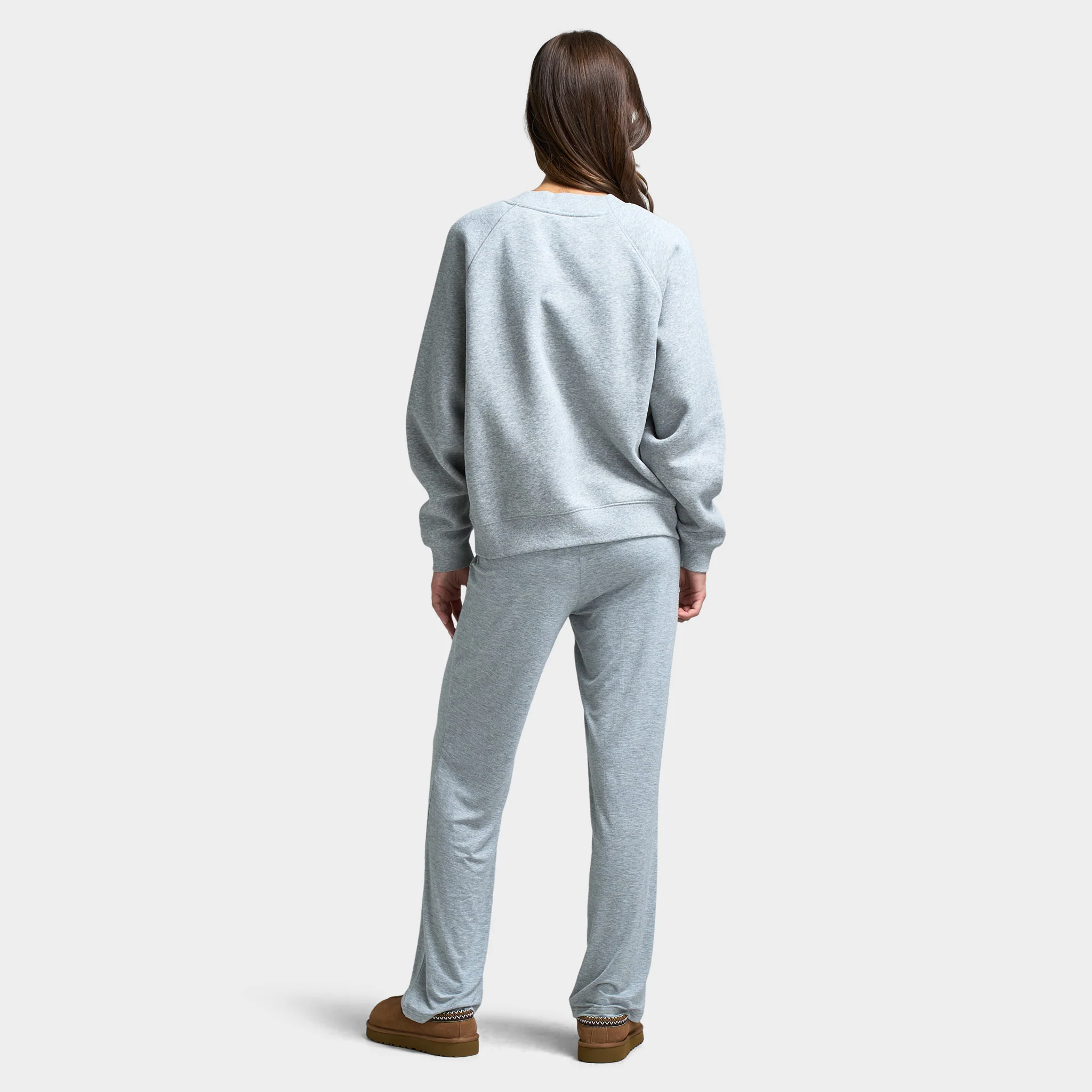 UGG Women's Logo Crewneck / Heather Grey - Image 5