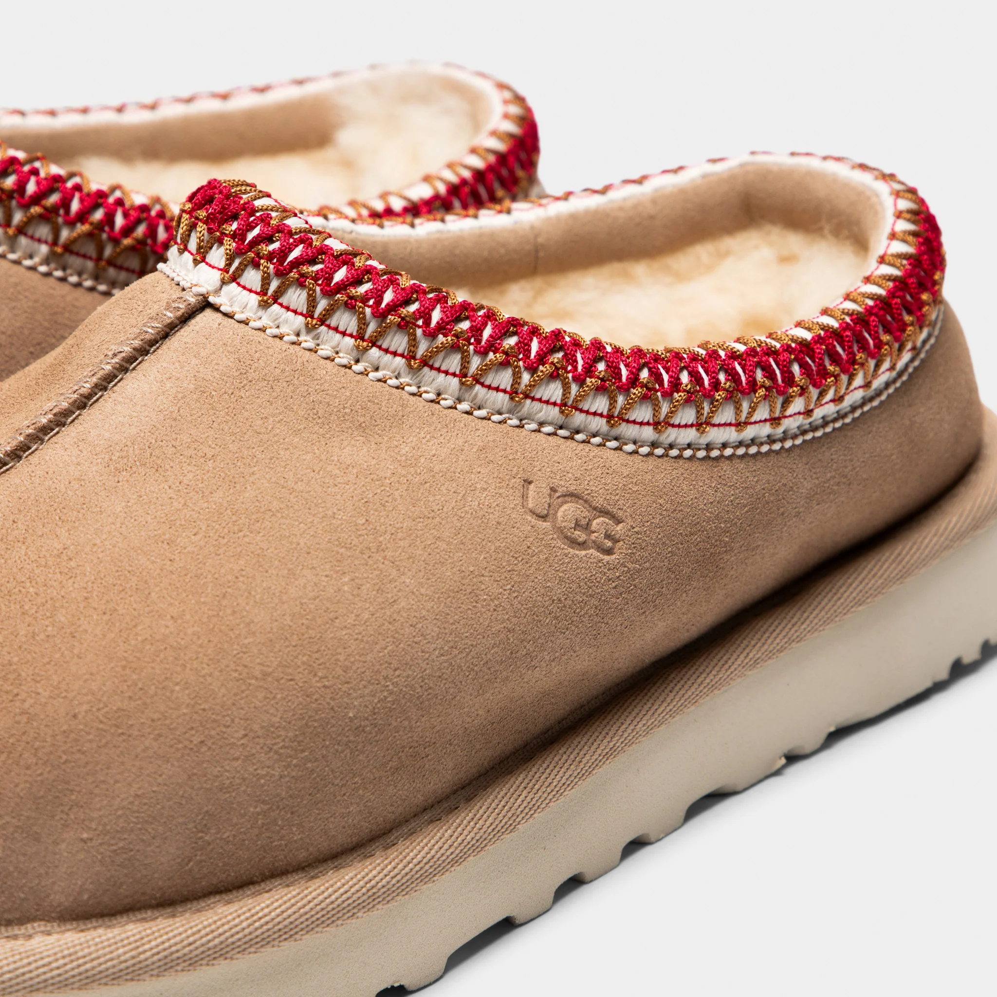 UGG Women's Tasman II Sand / Dark Cherry - Image 3