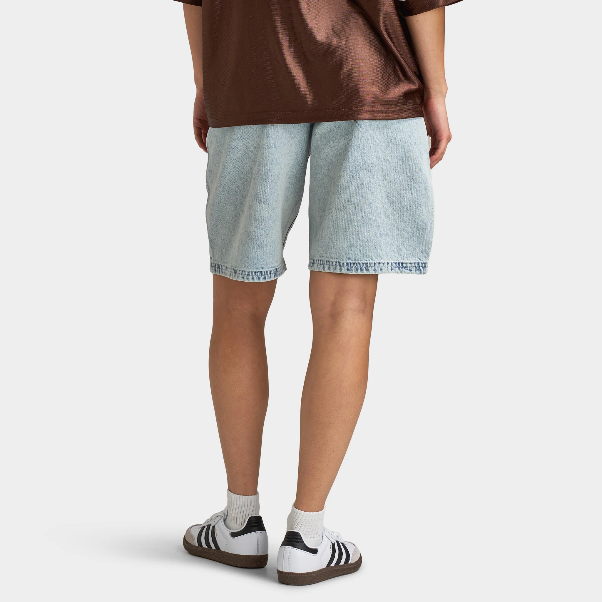 Unlike Humans Human Jort / Rhinestone Extra Light Wash - Image 4