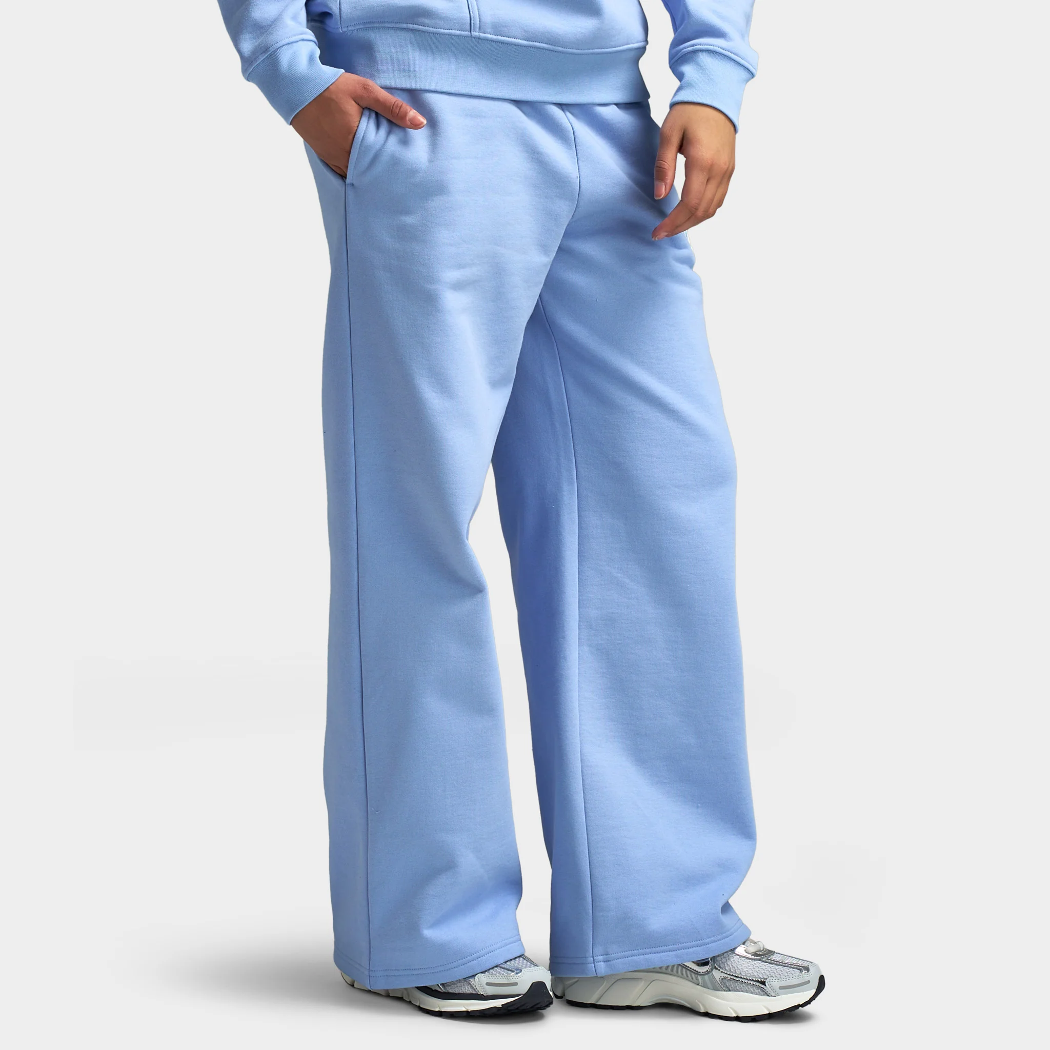 Unlike Humans Grow Wide Leg Joggers / Blue - Image 4