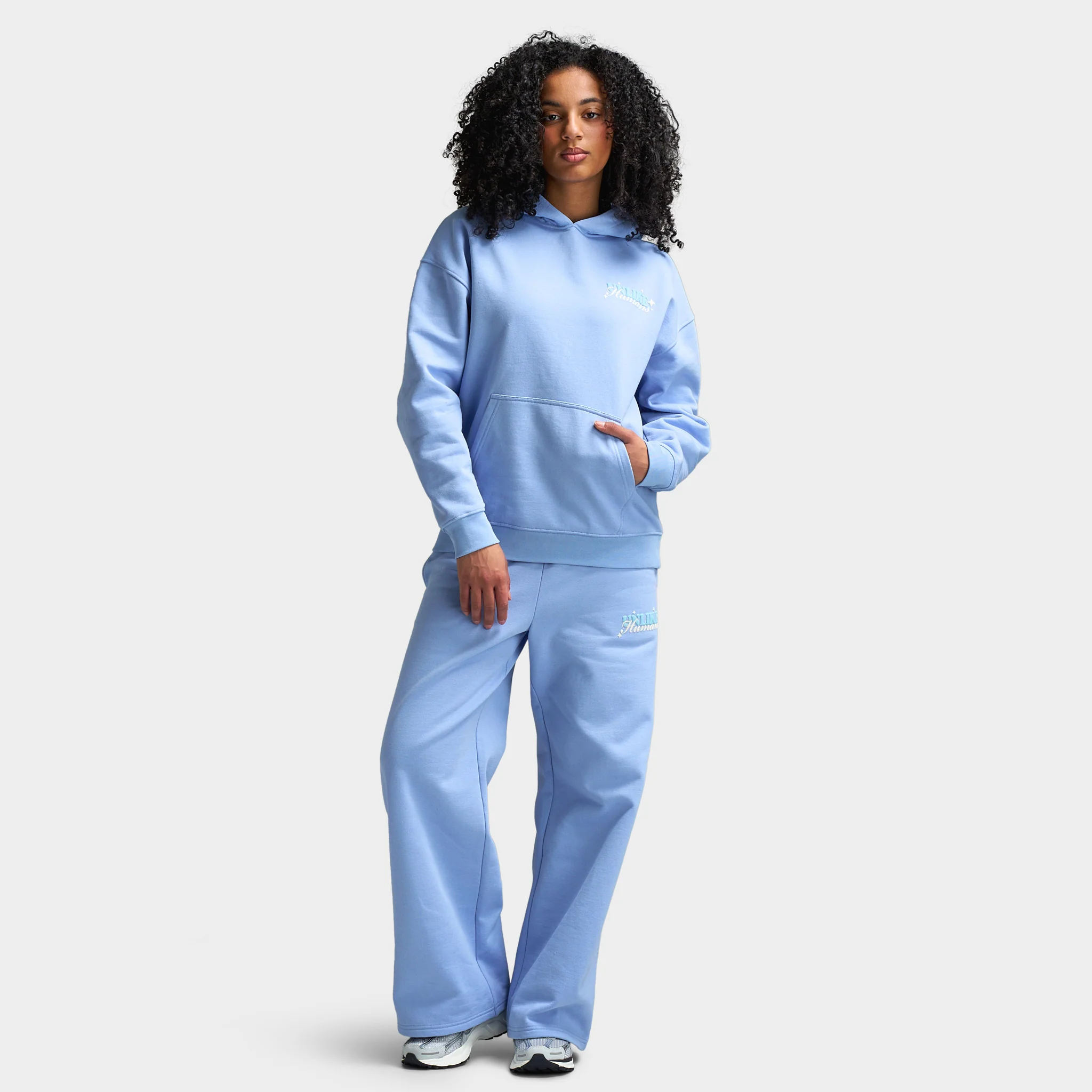 Unlike Humans Grow Wide Leg Joggers / Blue - Image 6