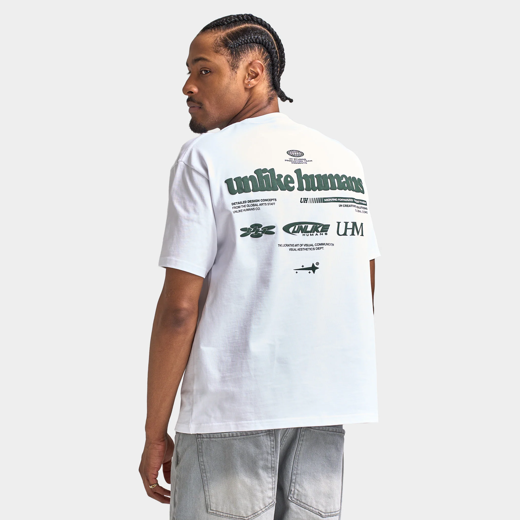 Unlike Humans Highgrade Graphic T-Shirt / Optic white - Image 6