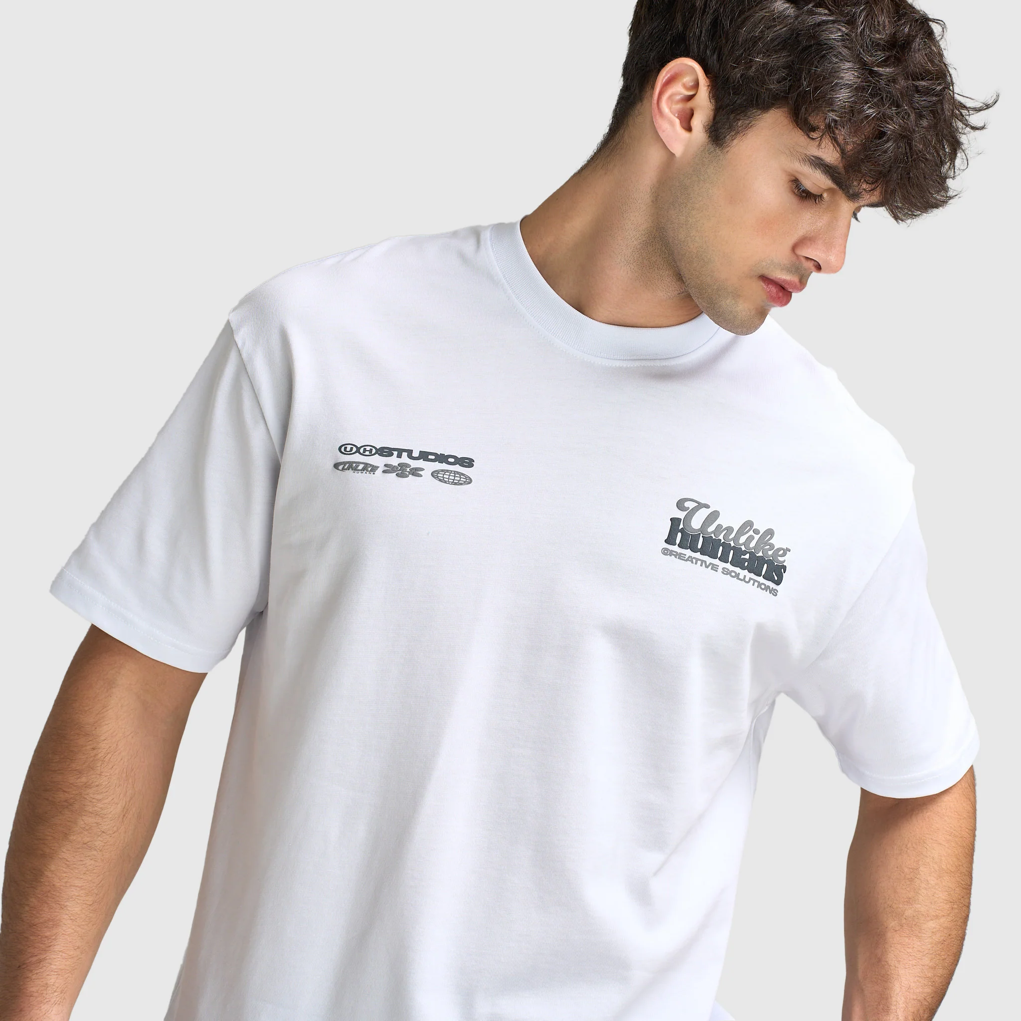 Unlike Humans Idea T-Shirt / Optic White - Image 4