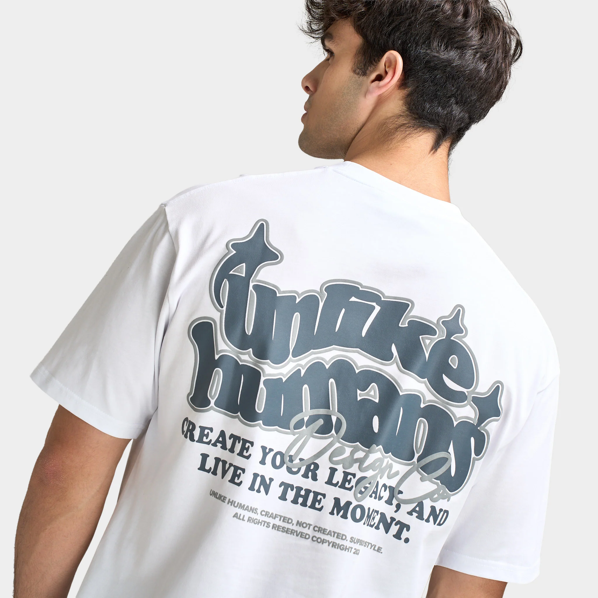 Unlike Humans Legacy T-Shirt / Optic White - Image 4
