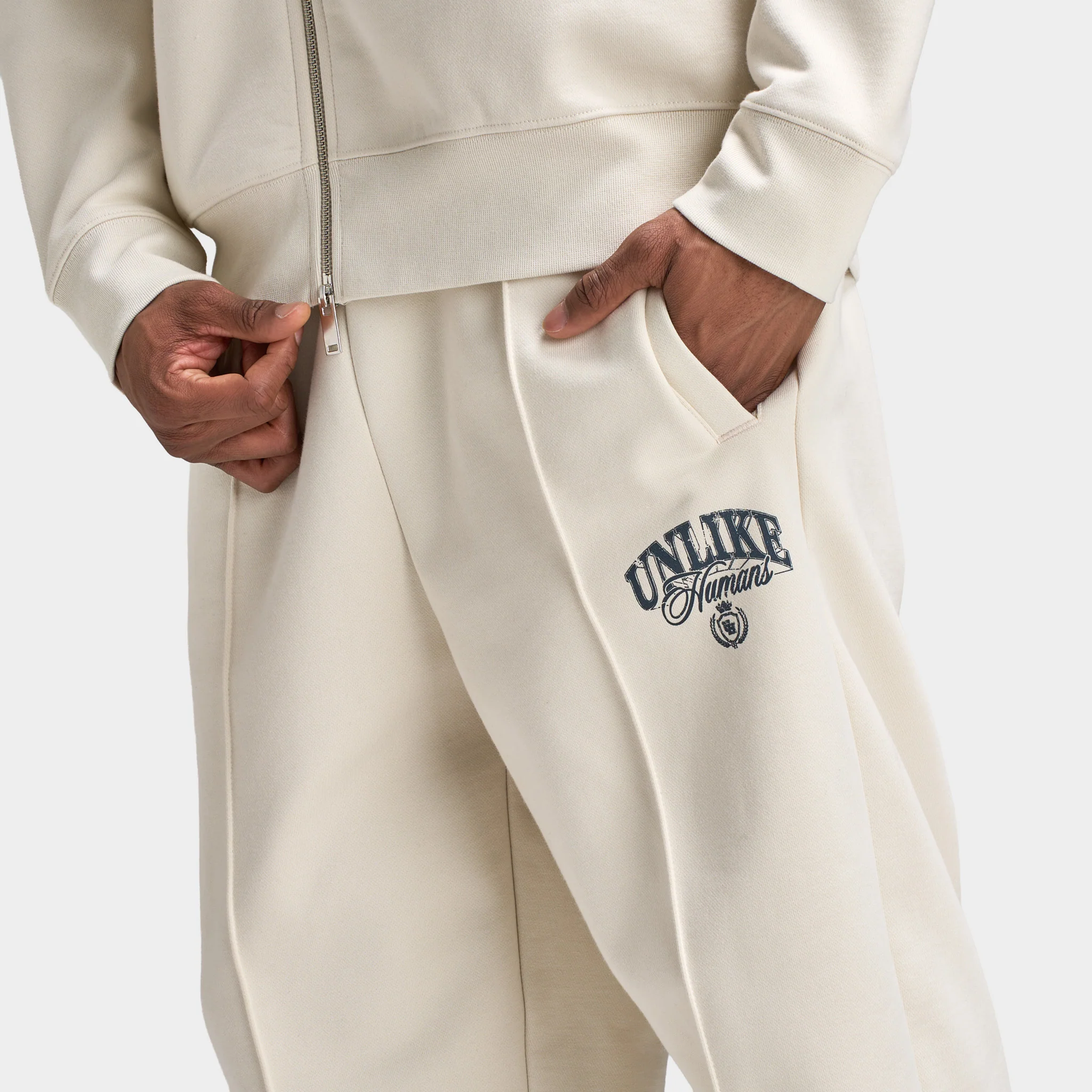 Unlike Humans Men's Motor Jogger Pants / Light Gray - Image 3