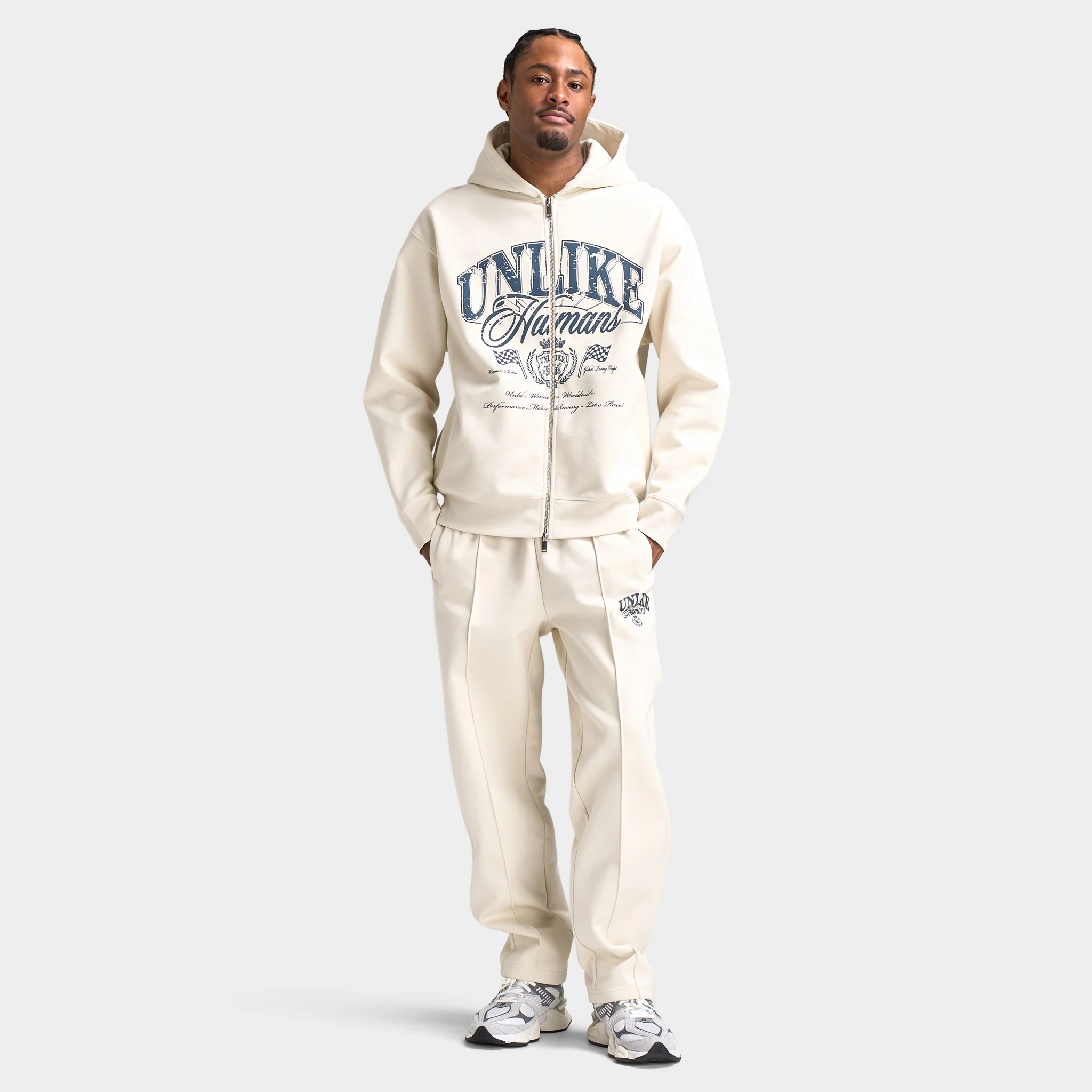 Unlike Humans Men's Motor Jogger Pants / Light Gray - Image 6