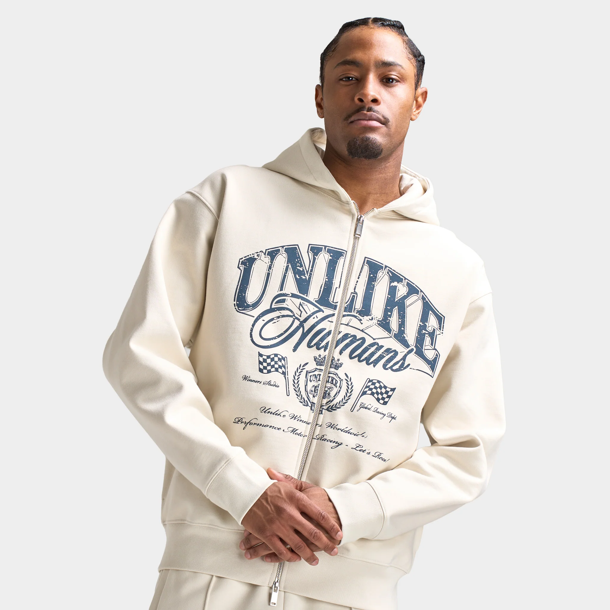 Unlike Humans Motor Sweatshirt / Light Grey - Image 6