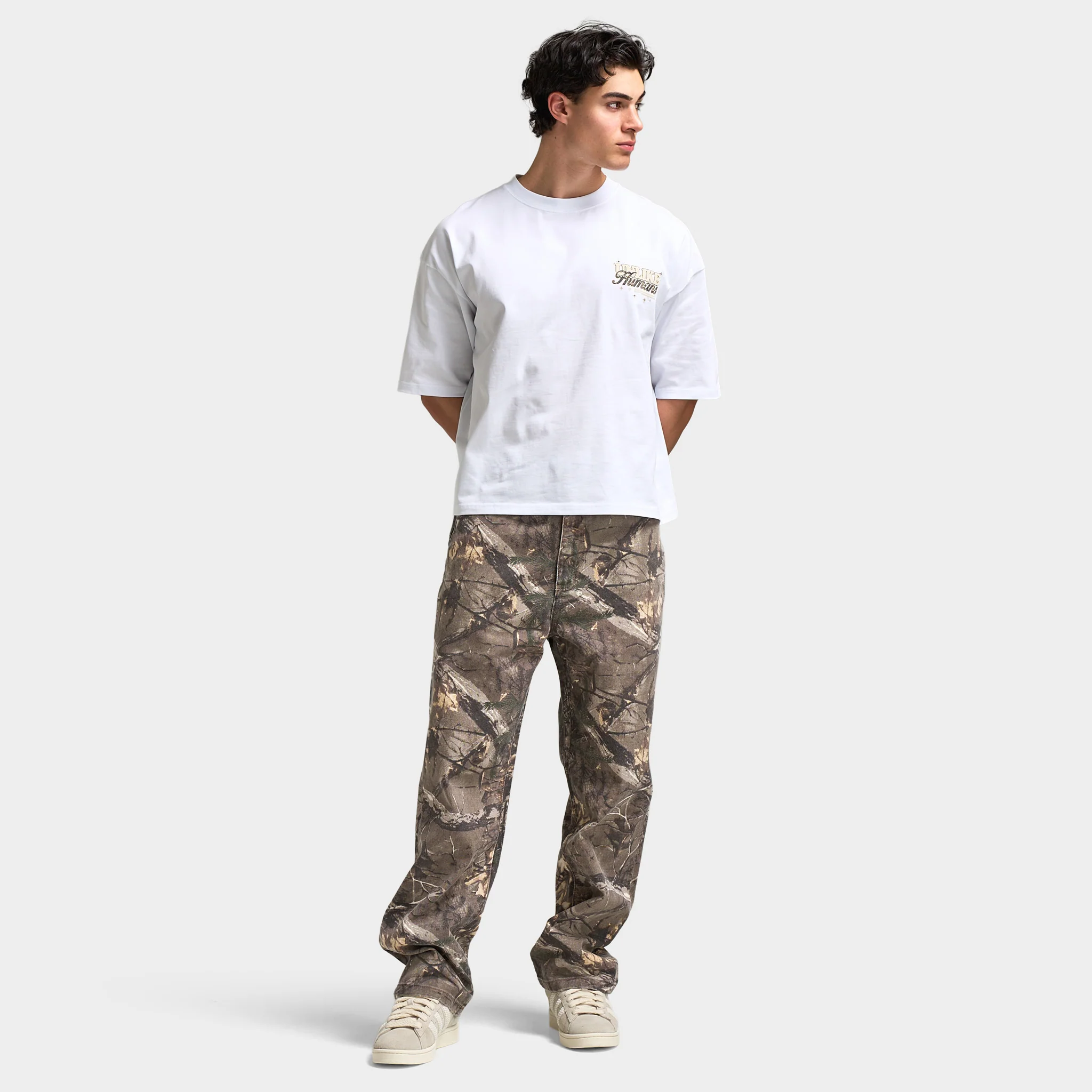 Unlike Humans Steel Graphic T-Shirt / White - Image 5