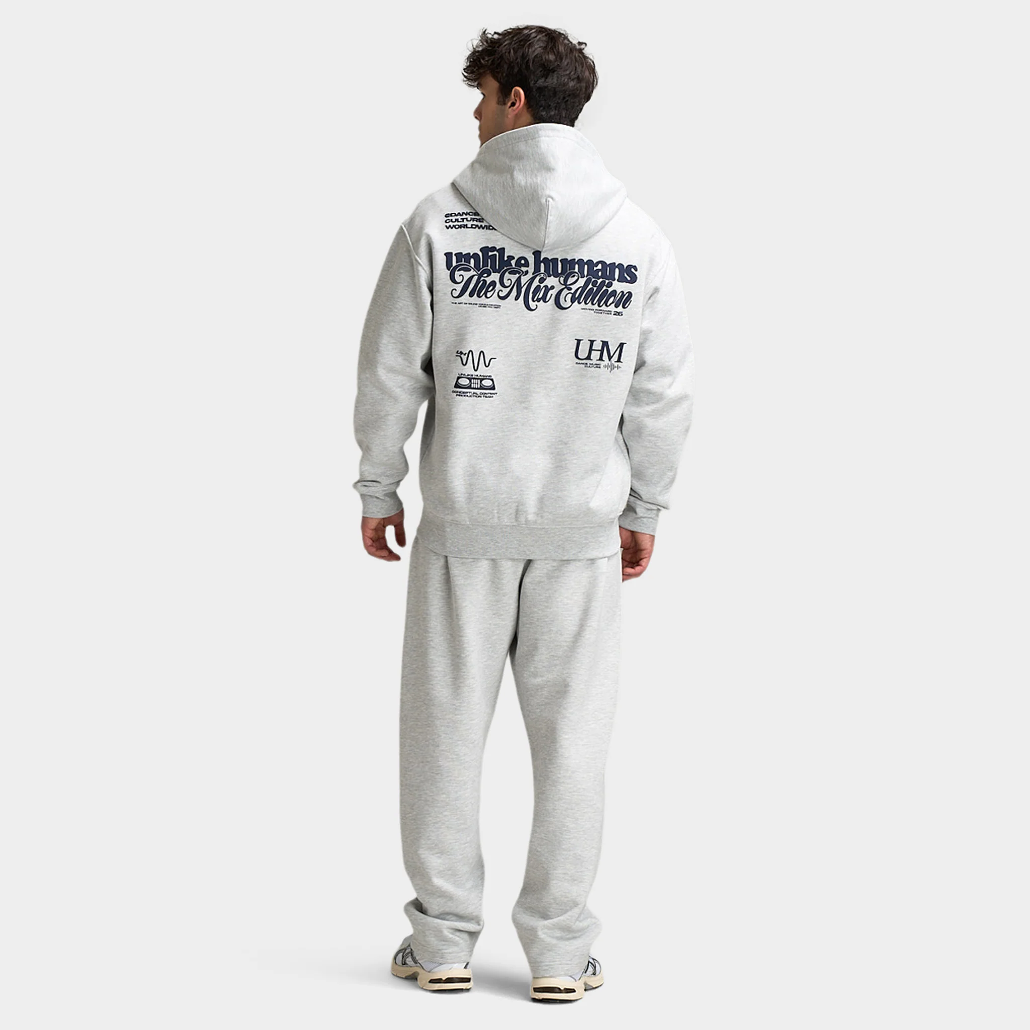 Unlike Humans Mixer Full-Zip Hoodie / Grey Marl - Image 6