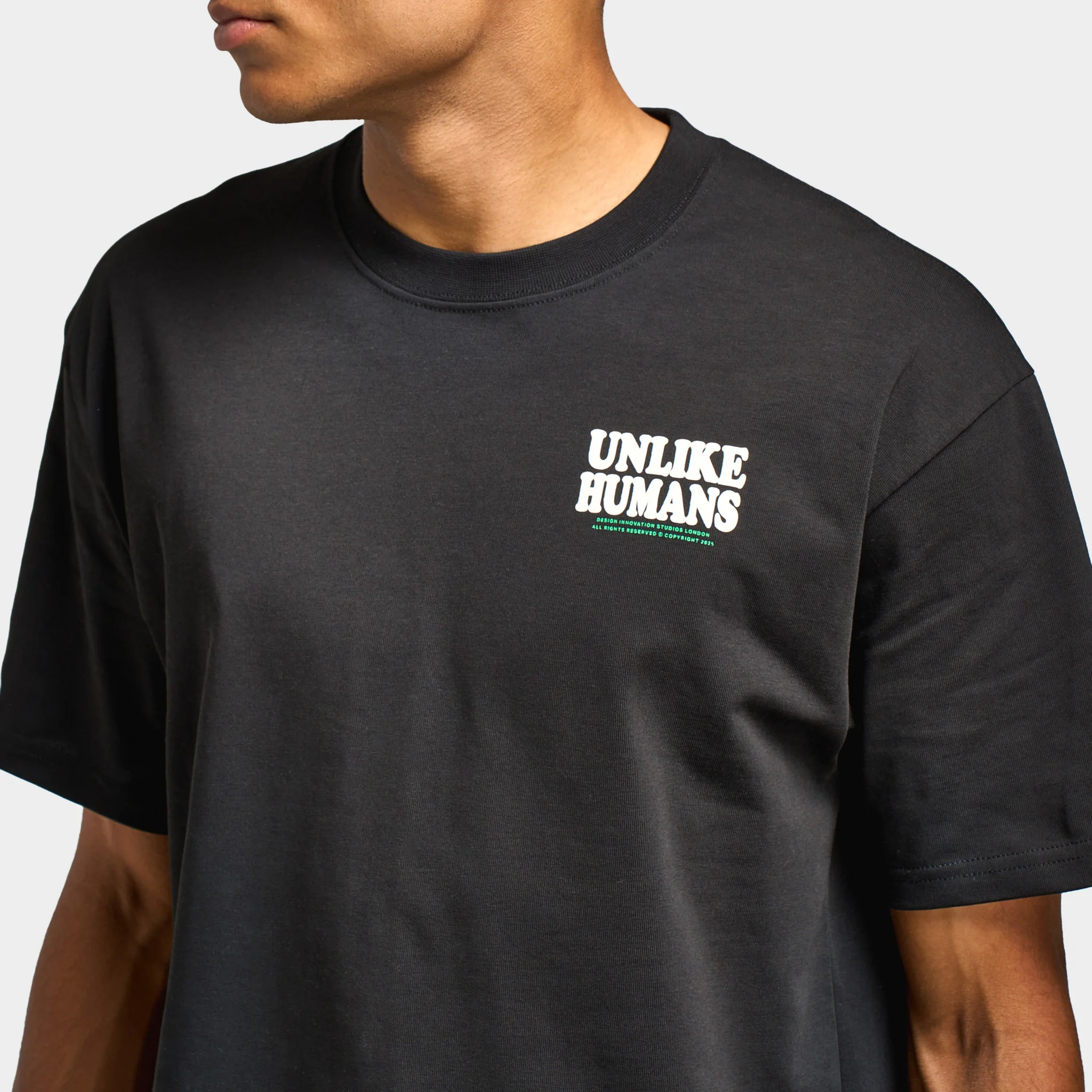 Unlike Humans Power World T-shirt / Black - Image 3