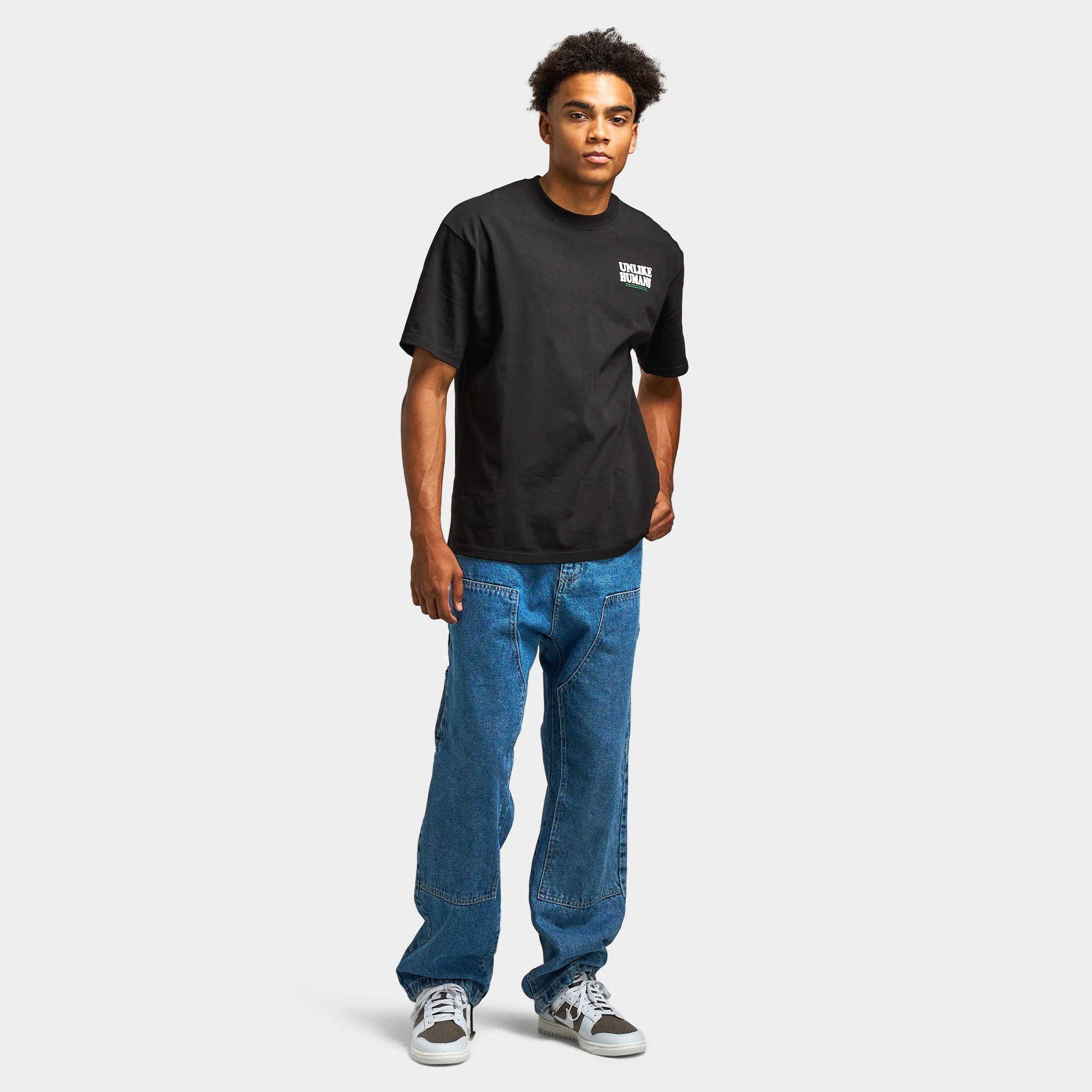 Unlike Humans Power World T-shirt / Black - Image 6