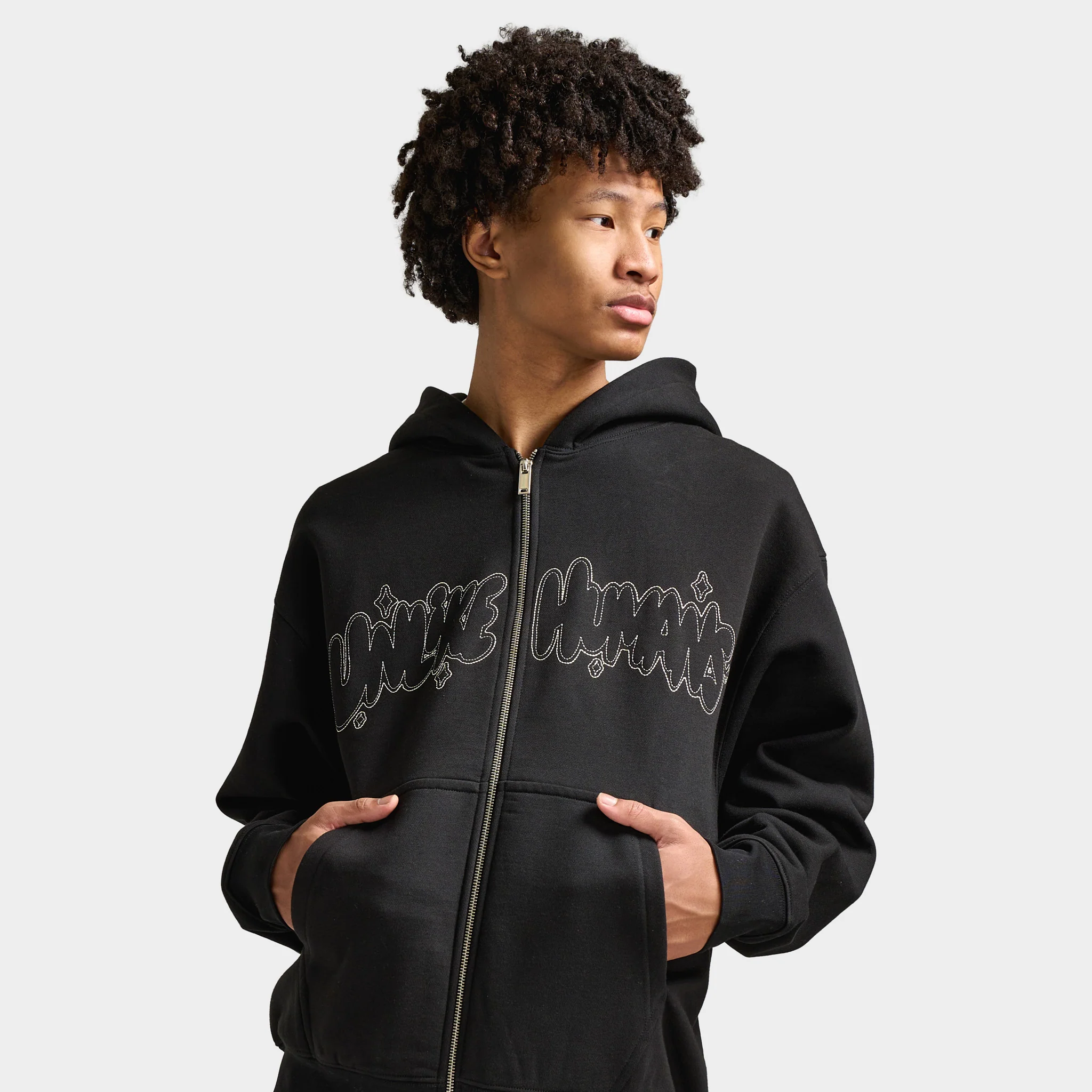 Unlike Humans Regent Full-Zip Hoodie / Black - Image 4