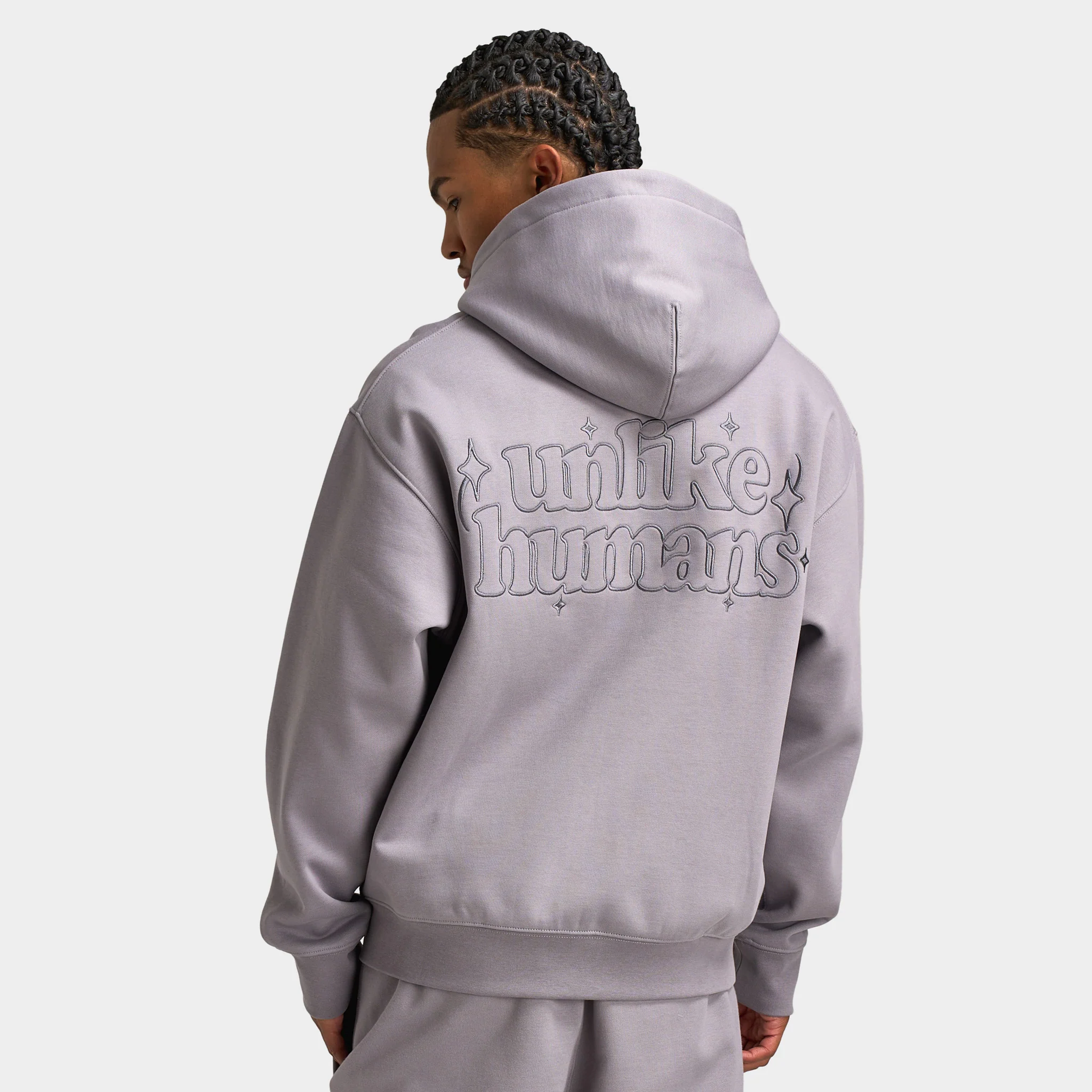Unlike Humans Romilly Full-Zip Hoodie / Washed Storm Cloud - Image 2