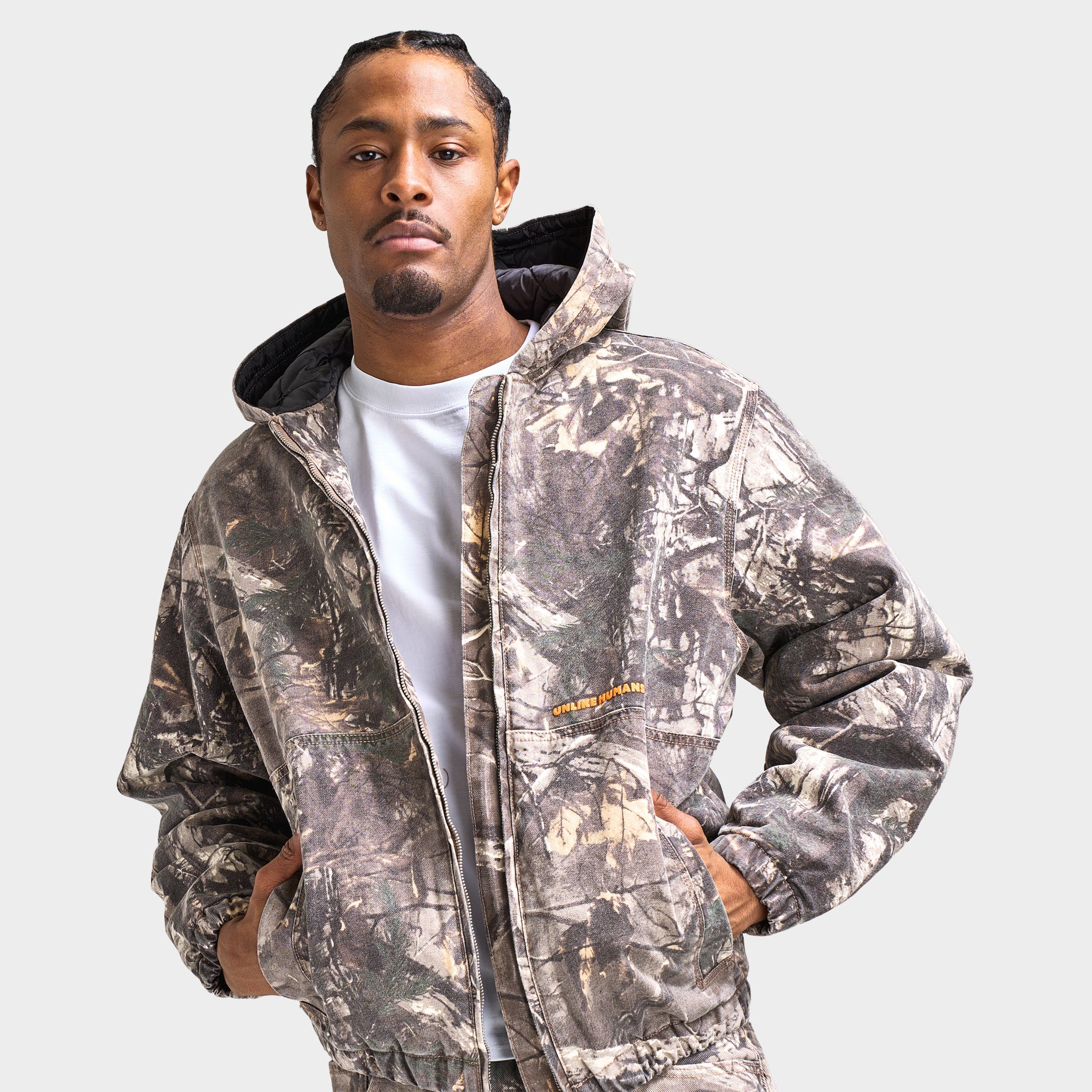 Unlike Humans Savis Jacket / Woodland Camo - Image 4