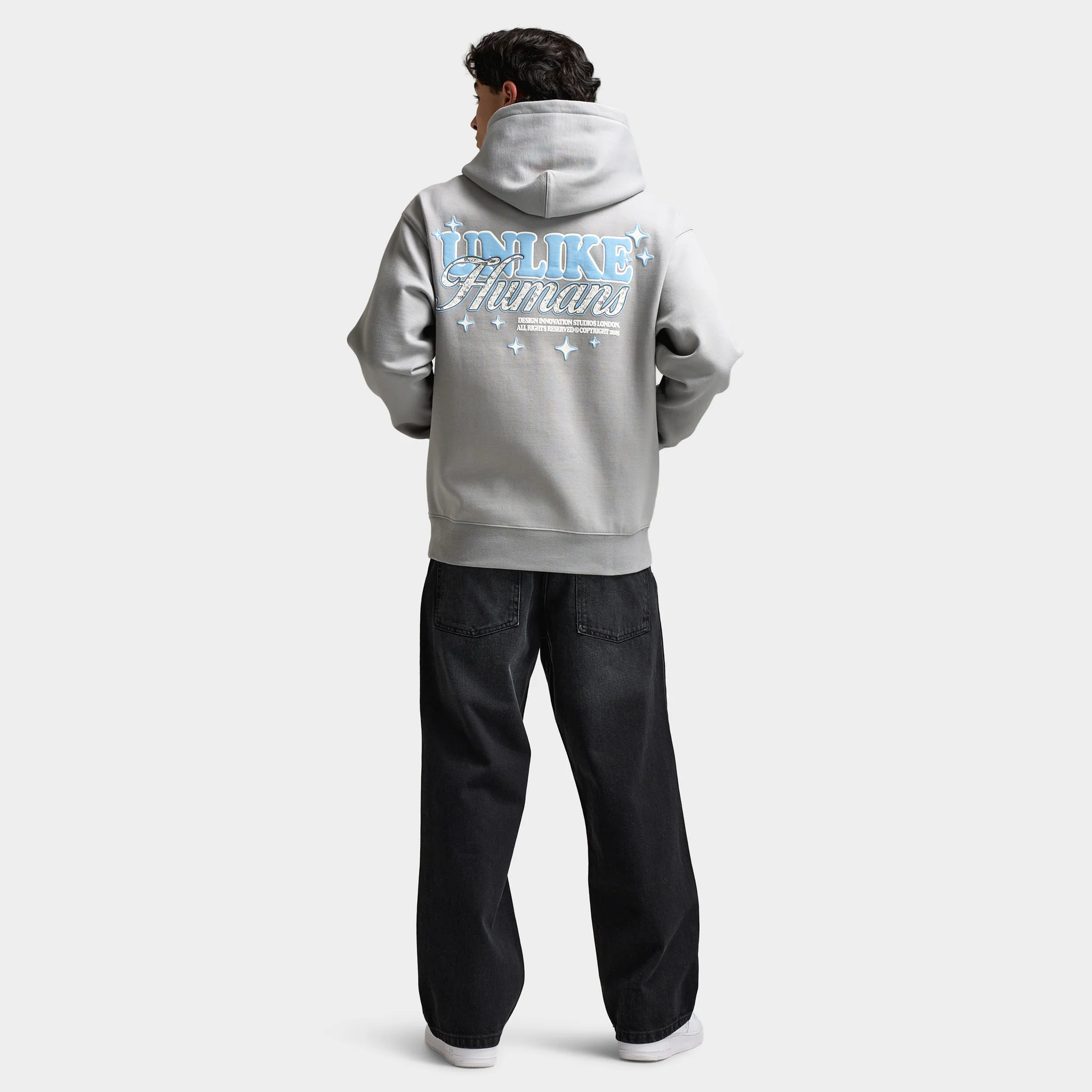 Unlike Humans Service Hoodie / Ultimate Gray - Image 2