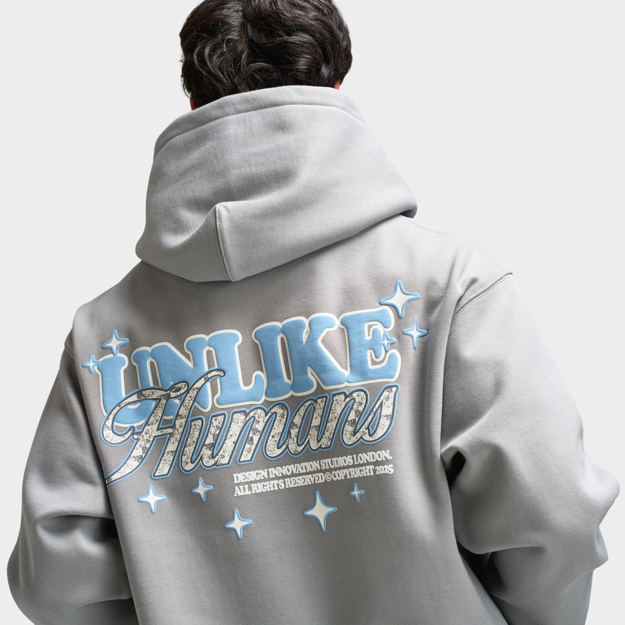 Unlike Humans Service Hoodie / Ultimate Gray - Image 4