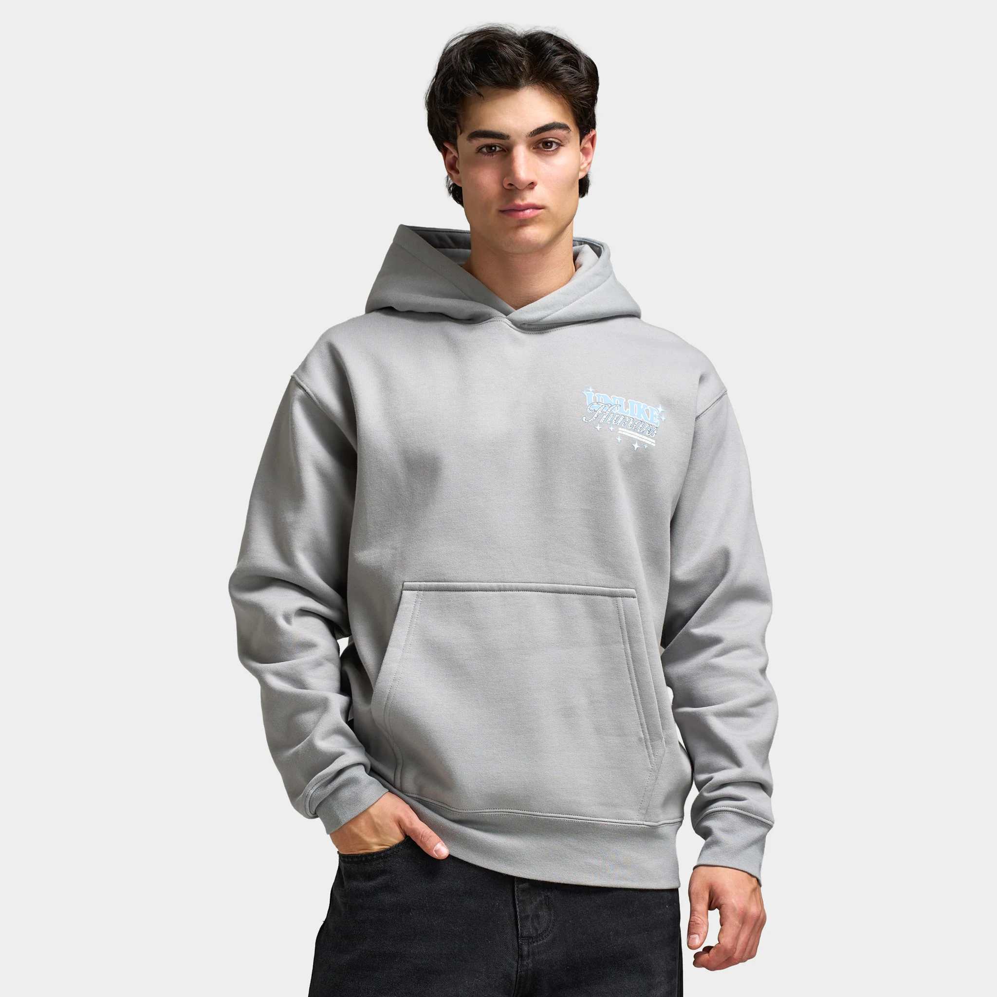 Unlike Humans Service Hoodie / Ultimate Gray - Image 5