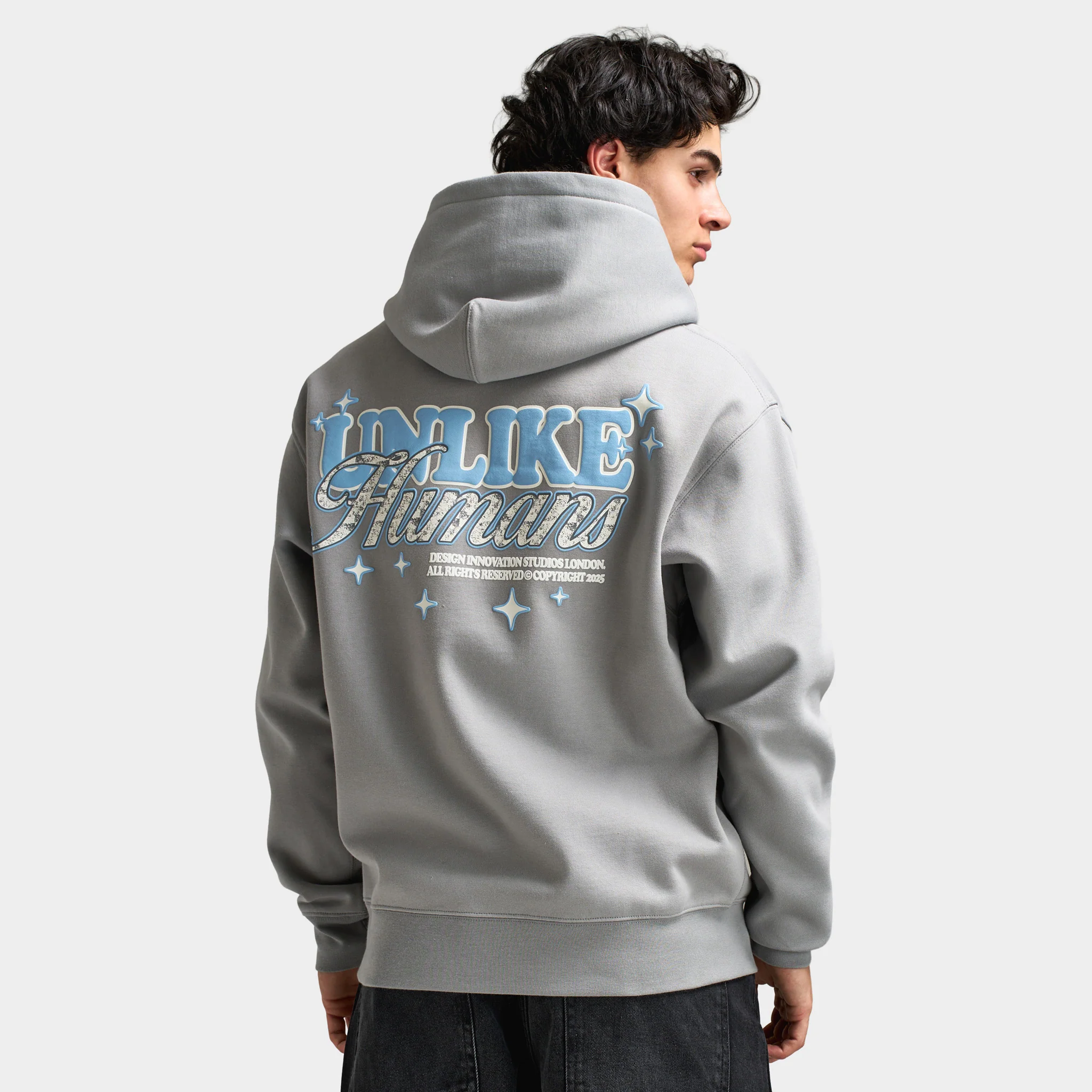 Unlike Humans Service Hoodie / Ultimate Gray - Image 6