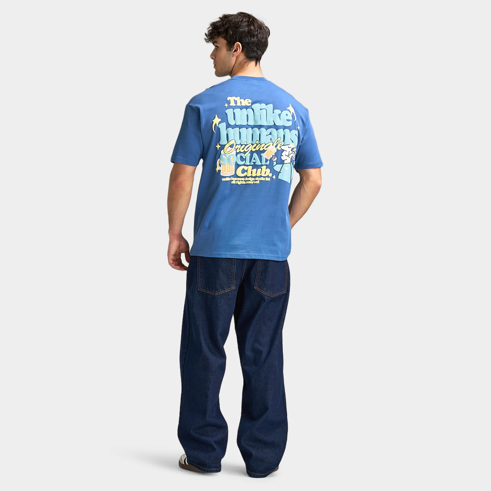 Unlike Humans Social Club T-Shirt / True Navy - Image 6