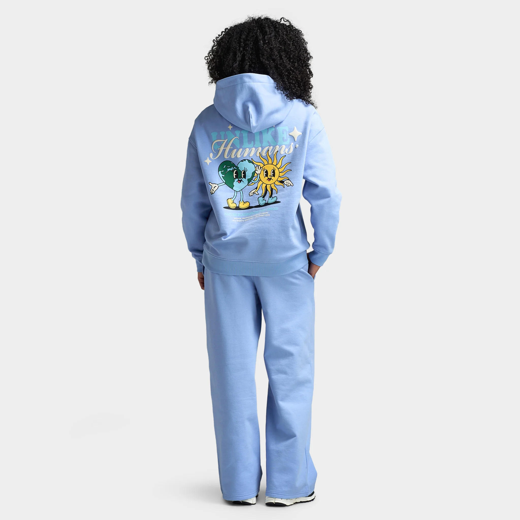 Unlike Humans Sun Hoodie / Blue - Image 5