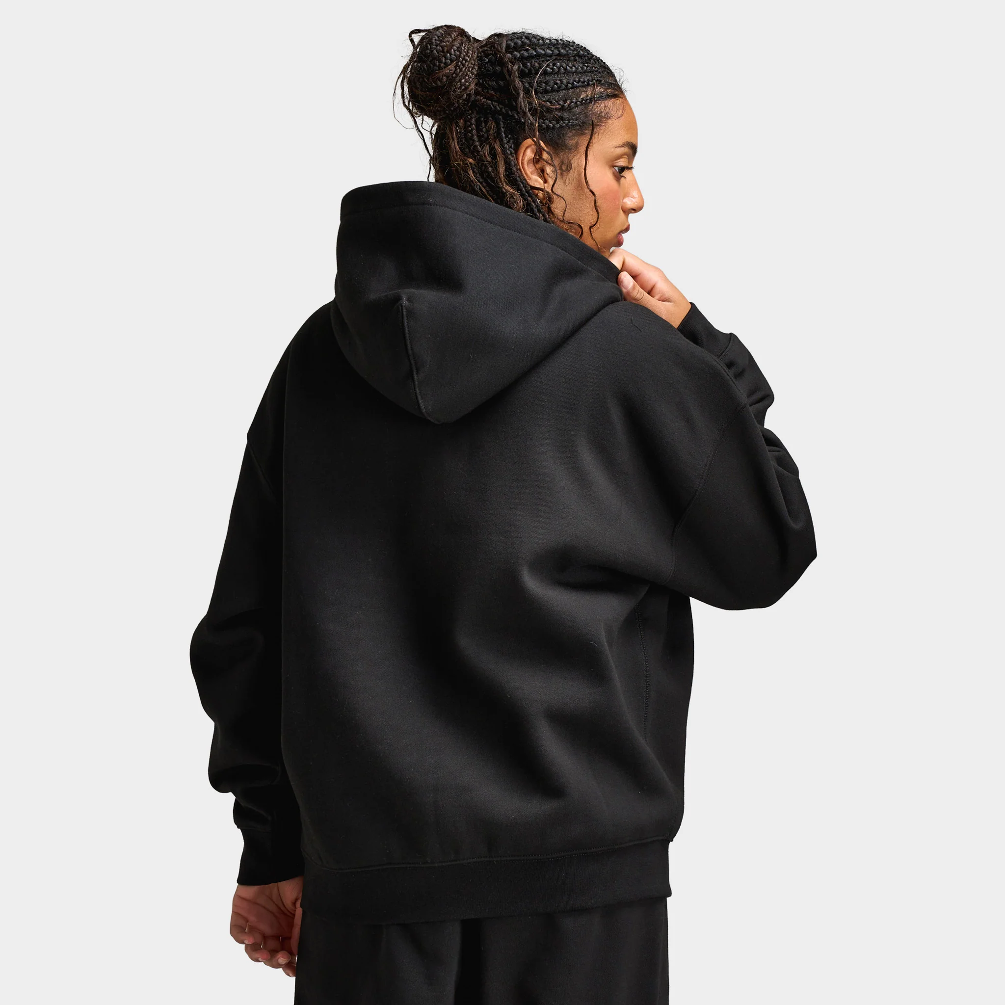 Unlike Humans Women's Bubble Full Zip Hoodie / Black - Image 2