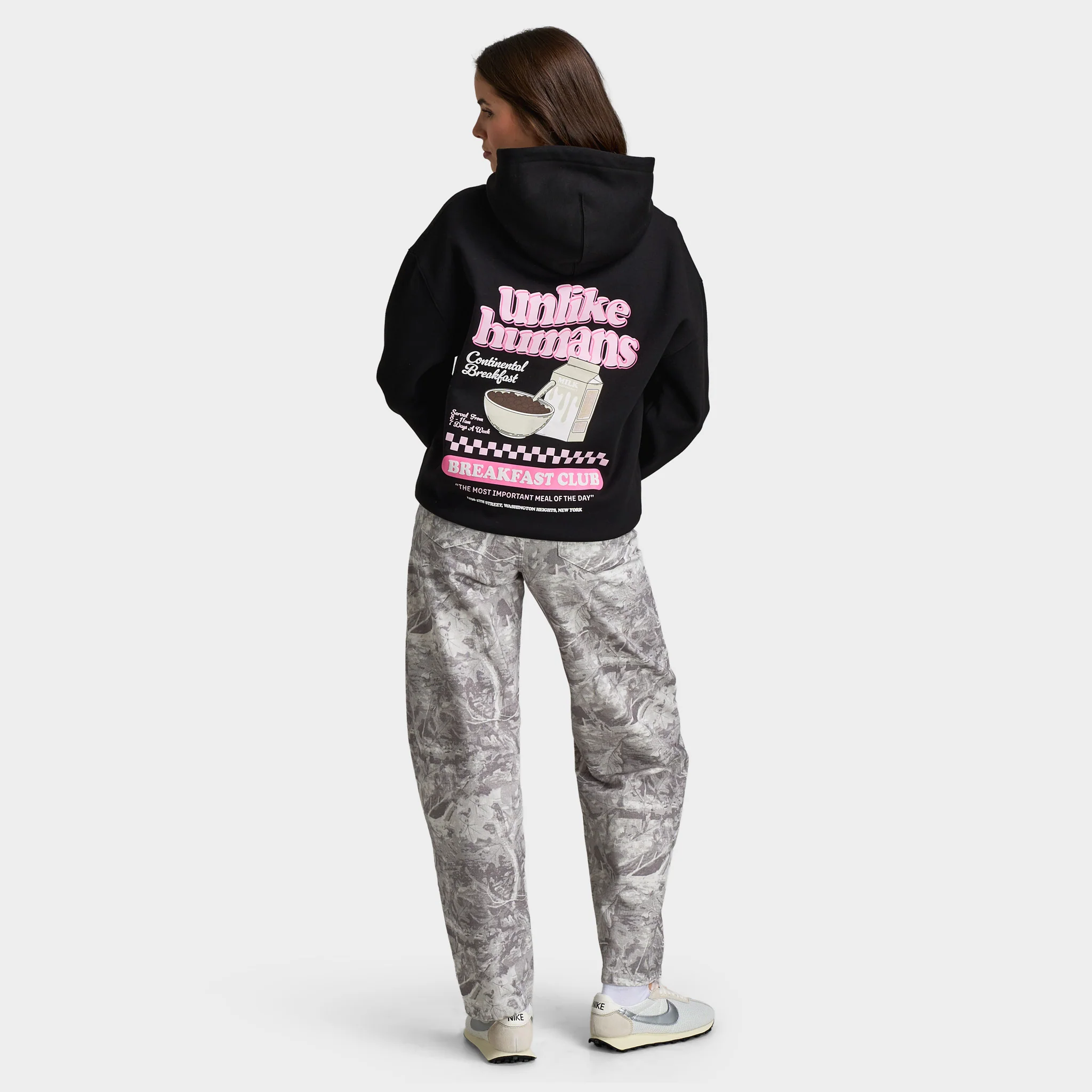 Unlike Humans Women's Cereal Hoodie / Black - Image 5