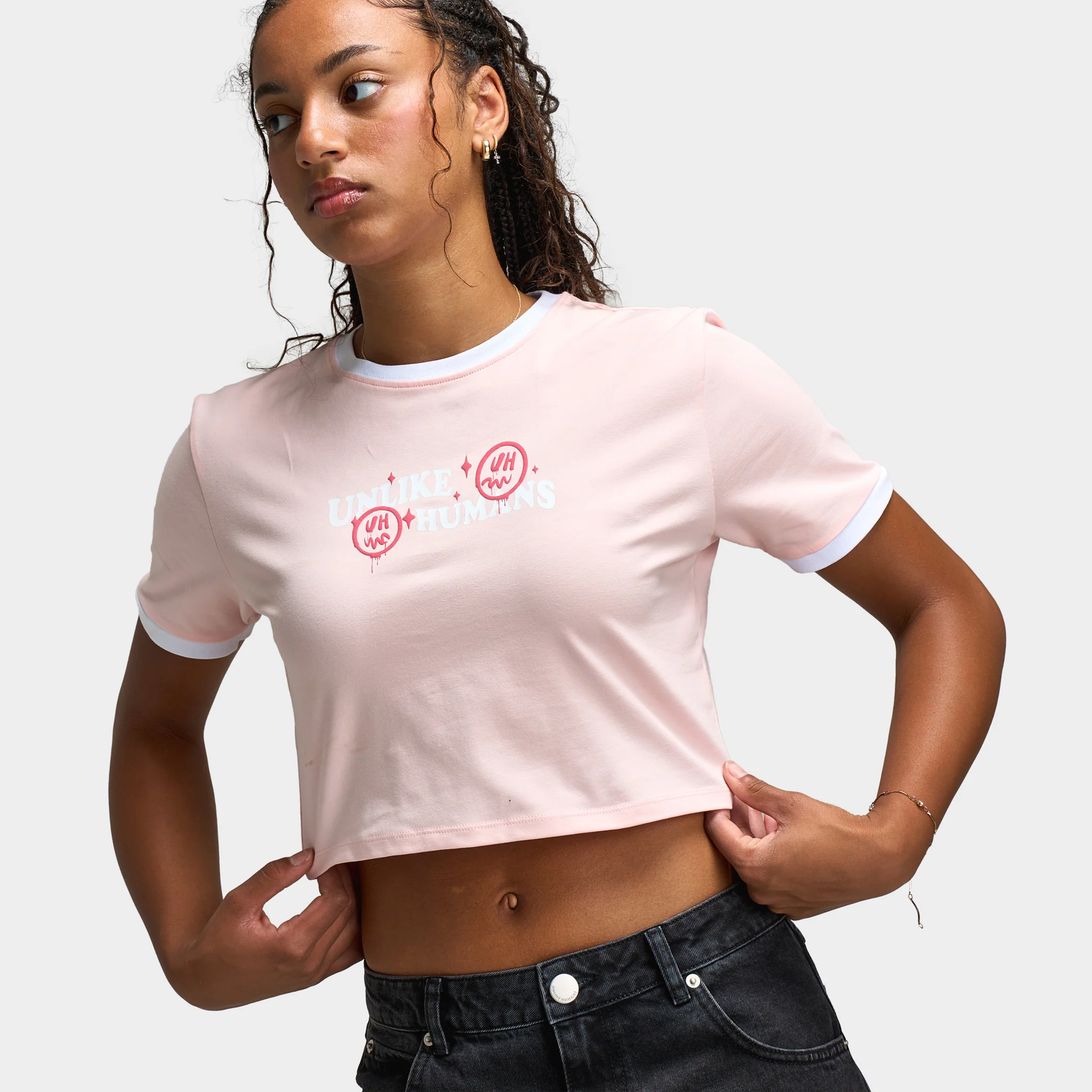 Unlike Humans Women's Slim Tee / Blossom - Image 3